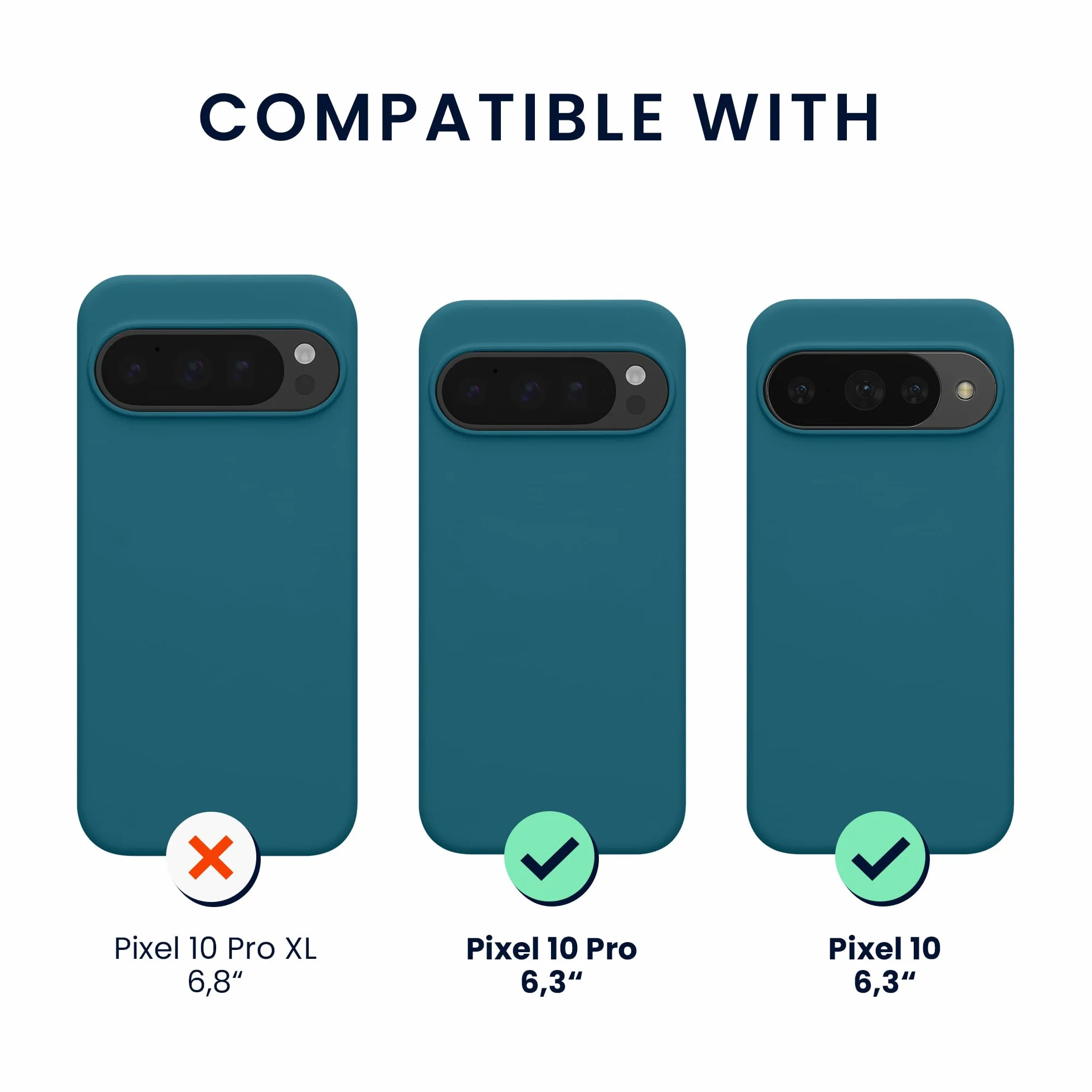 kwmobile etui na Google Pixel 10 / Pixel 10 Pro silikonowe MagSafe matowy