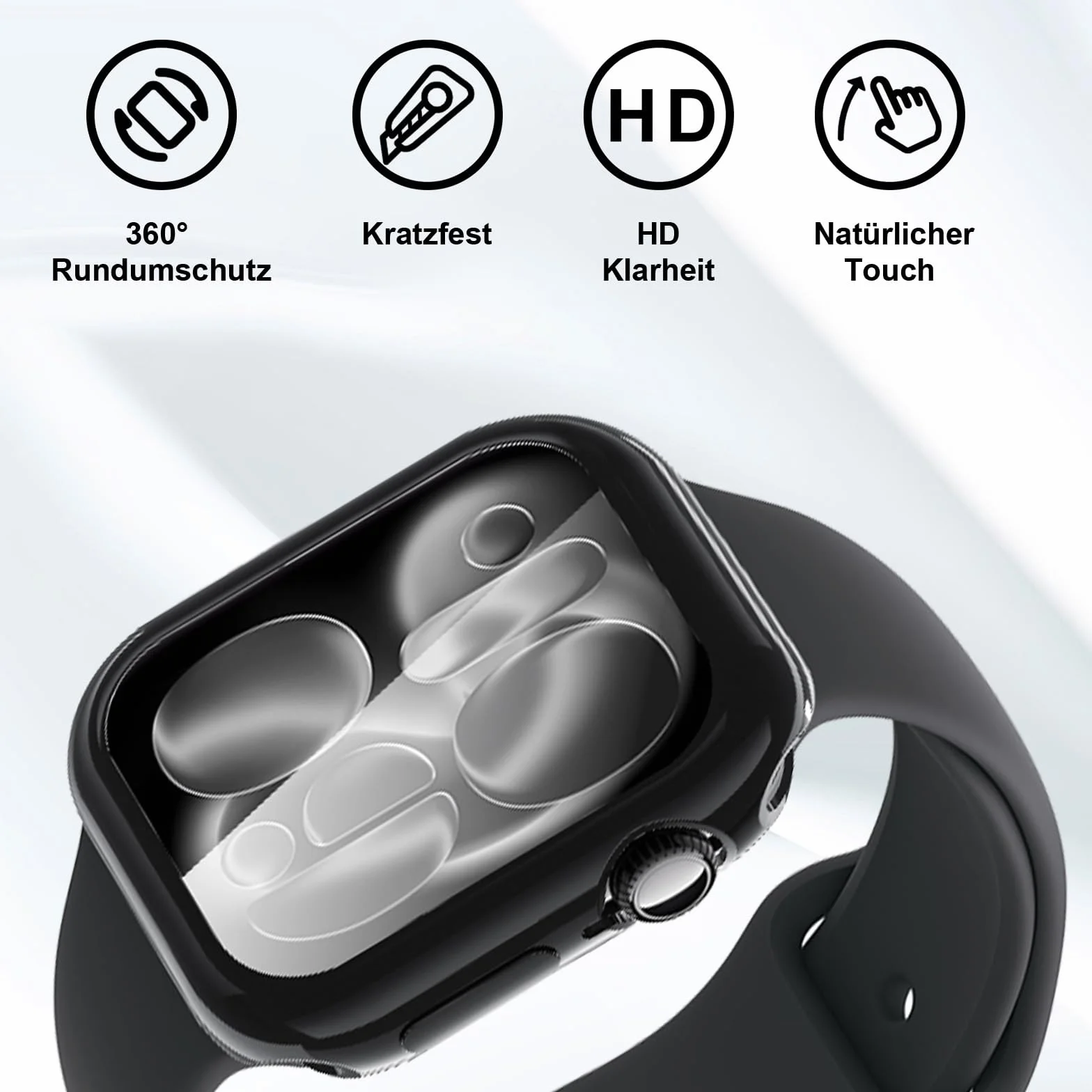 Etui ochronne Apple Watch Series 11 46 mm TPU 4 sztuki folia ochronna