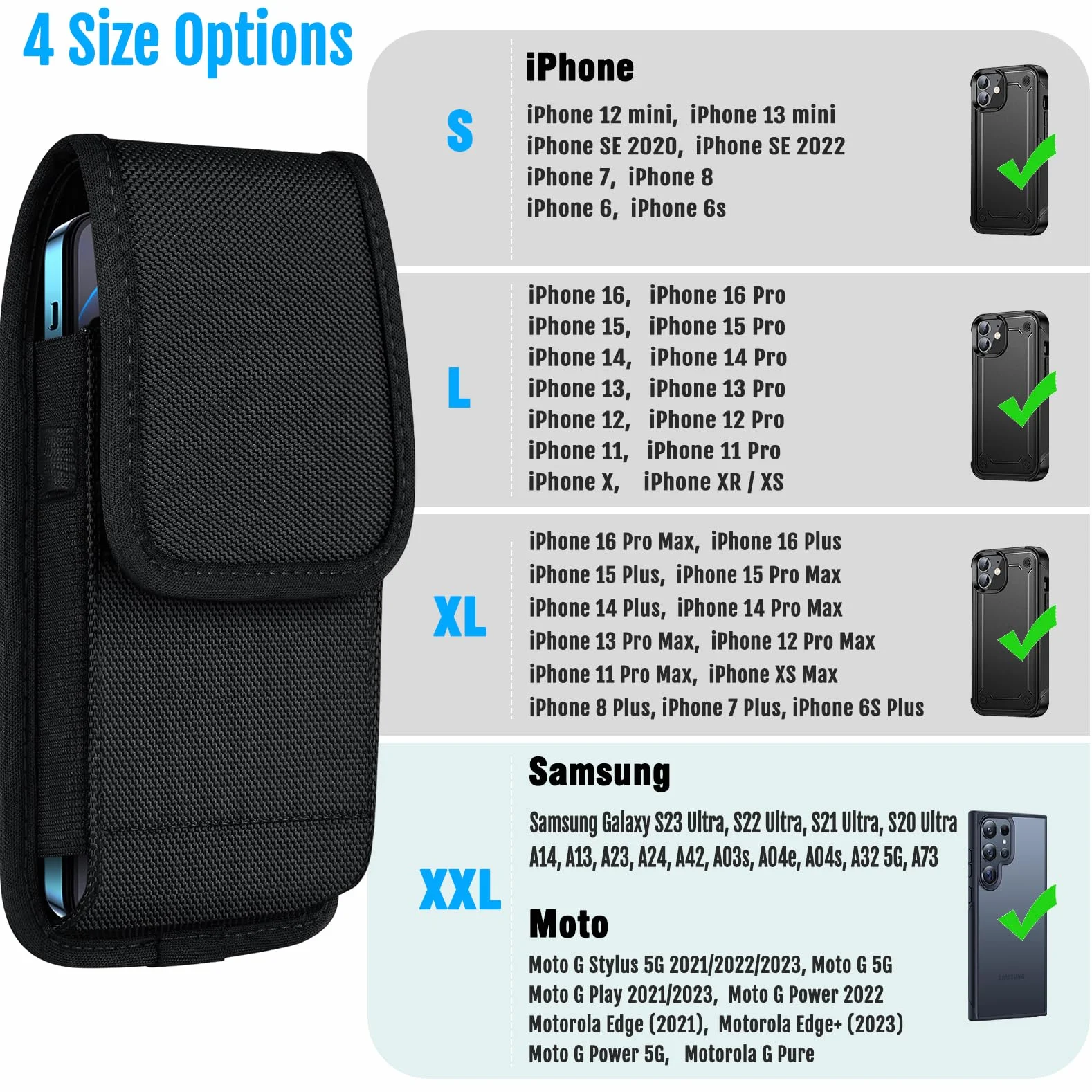 Pokrowiec na pasek na telefon komórkowy do iPhone 15 14 13 12 11 Pro Max XS Max Samsung Galaxy S21 FE S22 S23 Ultra A54 A53 A34 A33 A23 XL