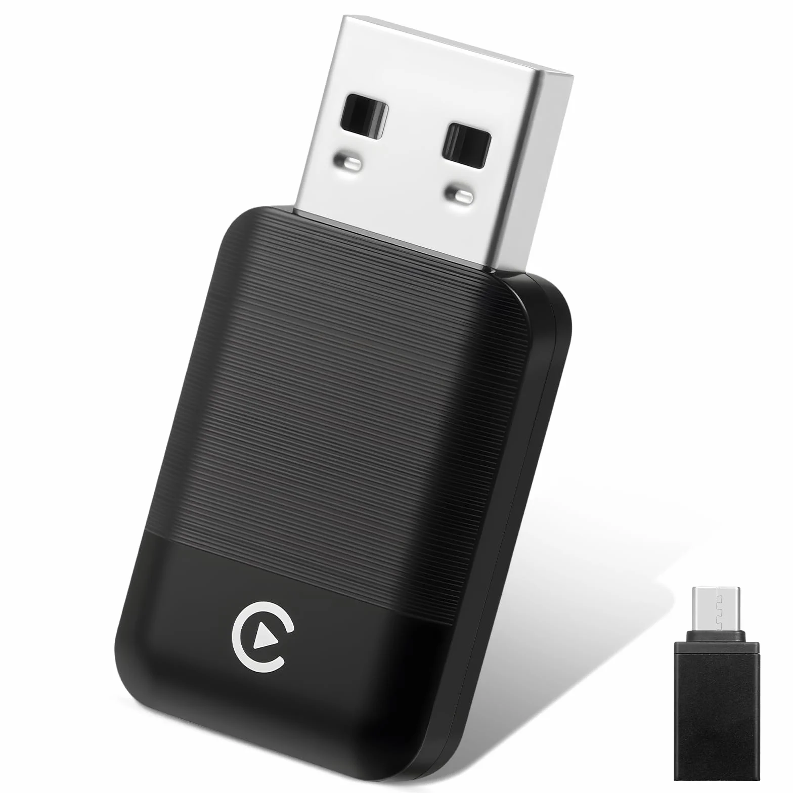 Bezprzewodowy adapter Carplay UK 2025, samochodowy klucz sprzętowy, konwertuje przewodowy na bezprzewodowy, USB i typ C, Bluetooth Mini Carplay kompatybilny z Apple iPhone iOS 10+ i samochodami 2016+