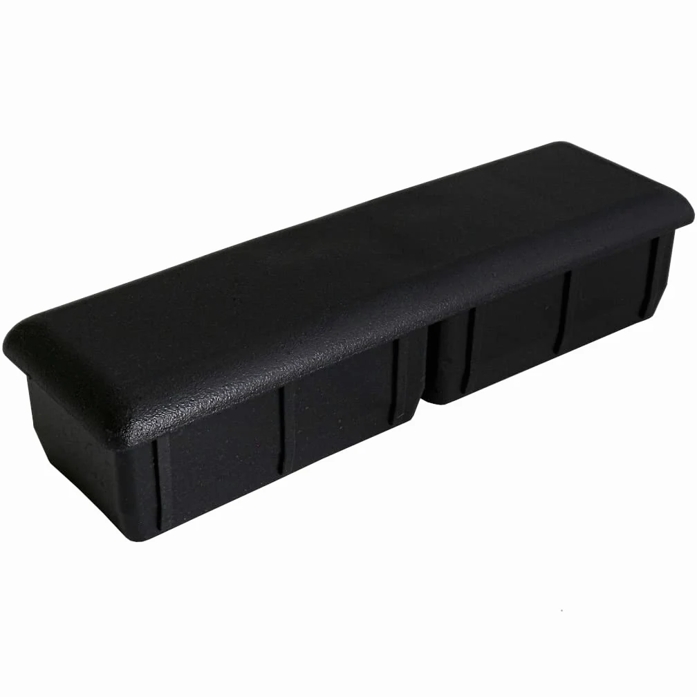 TIBU Zatyczki lamelowe prostokątne zaślepki do rur, zaślepki do rur, osłona, prostokątne, 50 sztuk, rury prostokątne, 100 x 30 x 2 mm