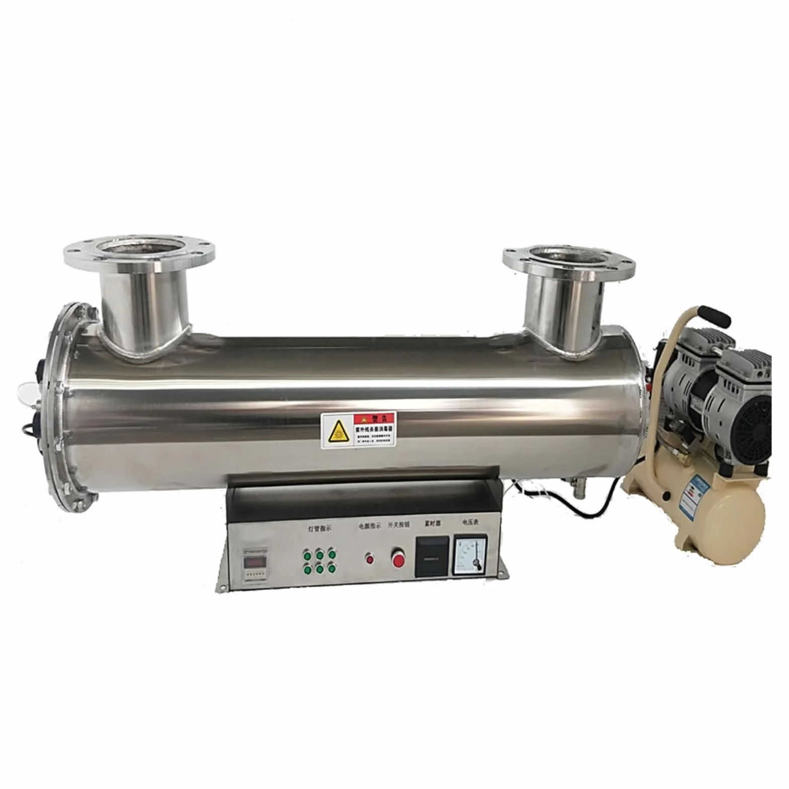 System filtracji wody - Napój System sterylizatora do uzdatniania wody UV, filtr do oczyszczania akwakultury 48gpm 160W Lampa z filtrem świetlnym(UVC-80W-2)