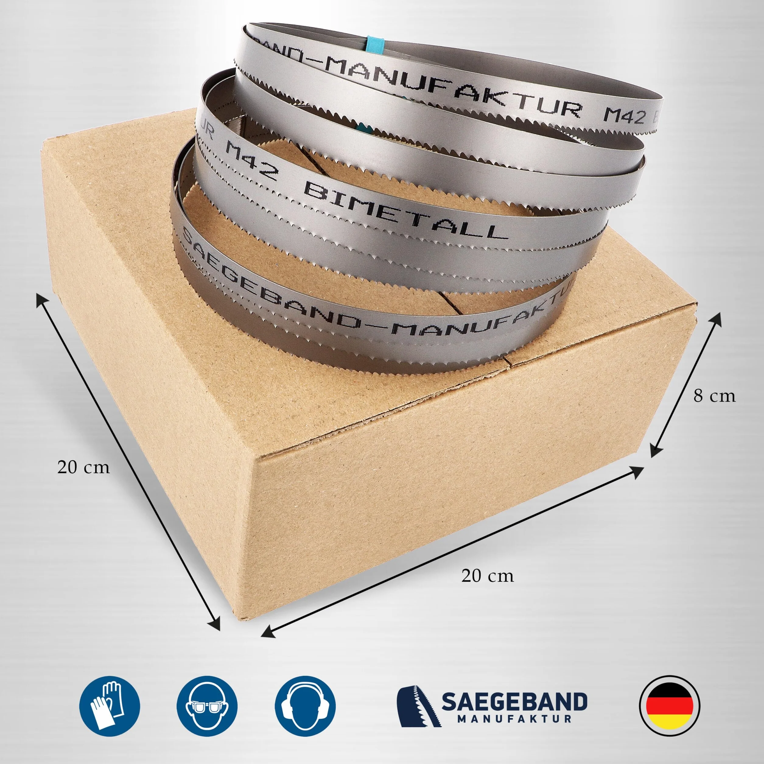 3 x M42 HSS taśma do piły bimetalicznej 1440 x 13 x 0,65 mm z 14/18 ZpZ, brzeszczot do piły taśmowej