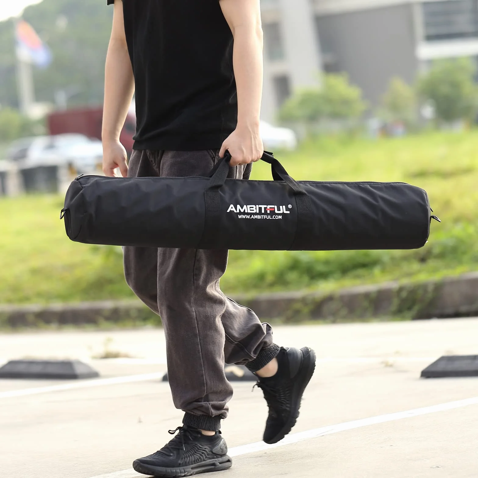 AMBITFUL Tripod Carrying Case Bag 39 in 100cm Padded Photography Accessories