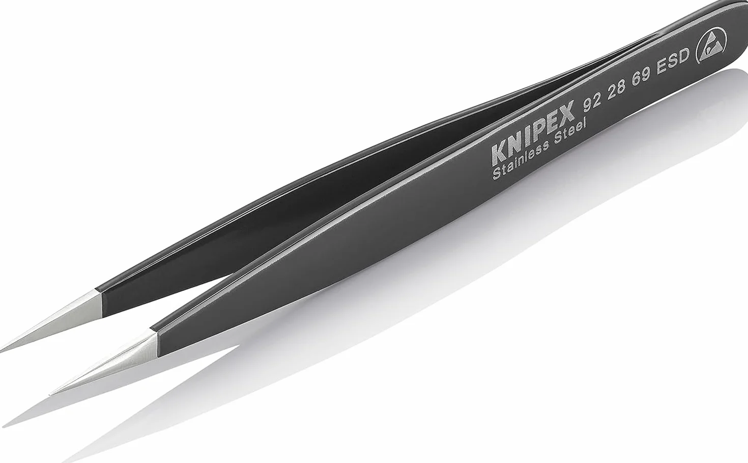KNIPEX Pinceta uniwersalna ESD matowe gładkie 120 mm, 92 28 69 ESD