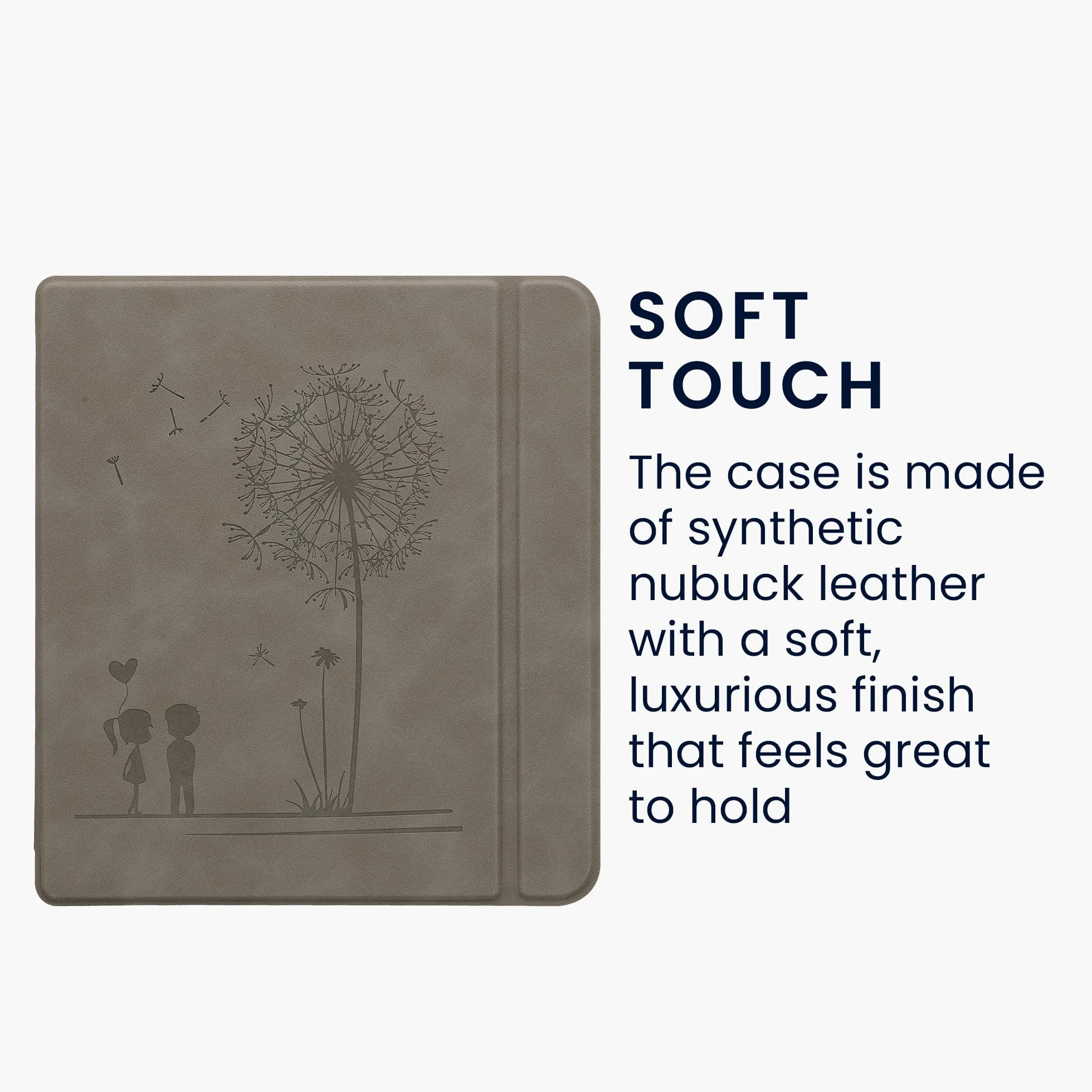 kwmobile Pokrowiec Kobo Forma etui na czytnik e-booków Dandelion Love Grey