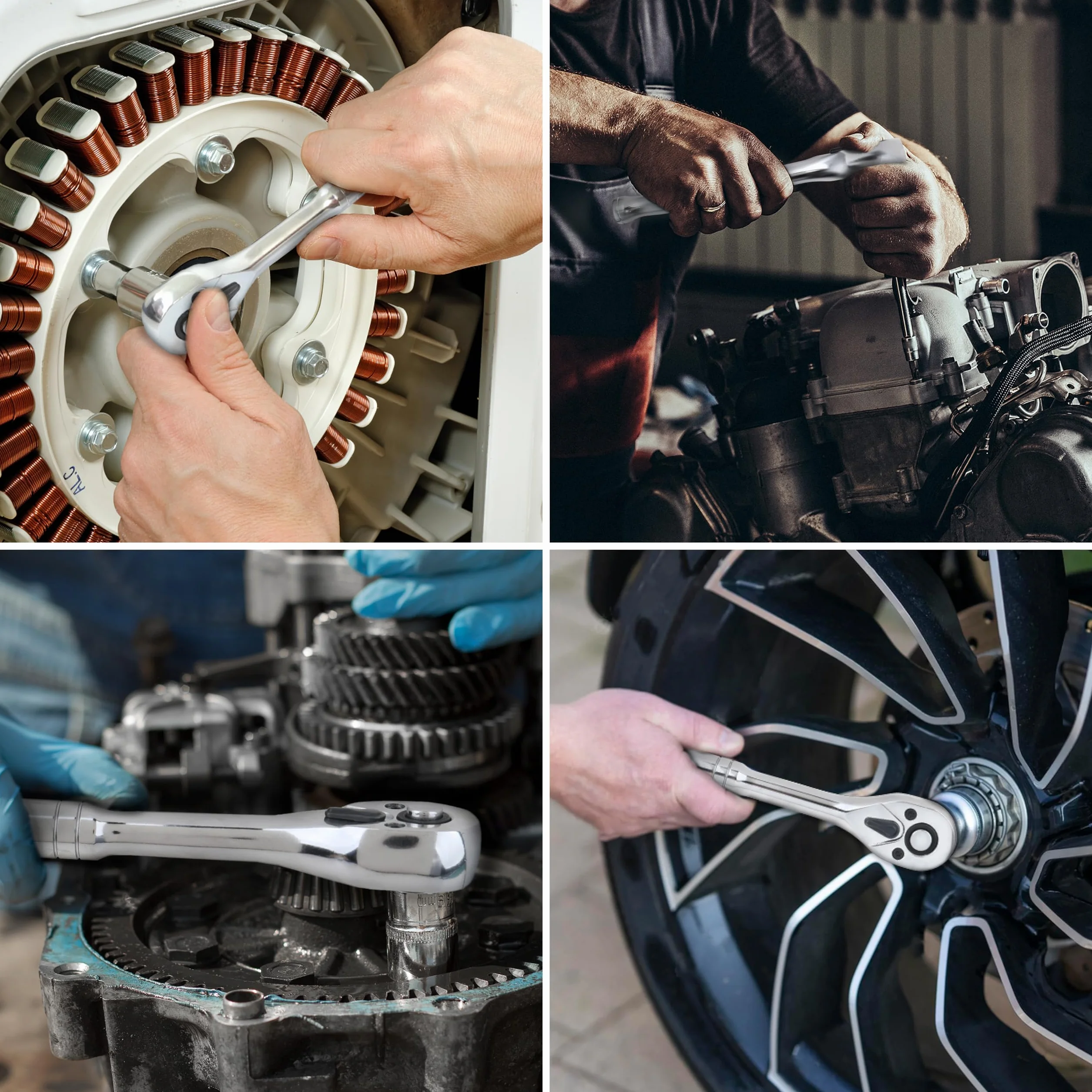 Amazon Basics Zestaw nasadek dla mechanika, 145 elementów