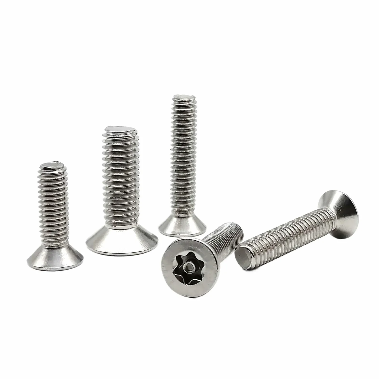M2.5 M3 M4 M5 Mix Size 304 A2 Kolumna Ze Stali Nierdzewnej Torx Płaska łeb Przeciwkradzieżowy Zestaw śrub zabezpieczających Zestaw kluczy (zestaw B 840 szt.)