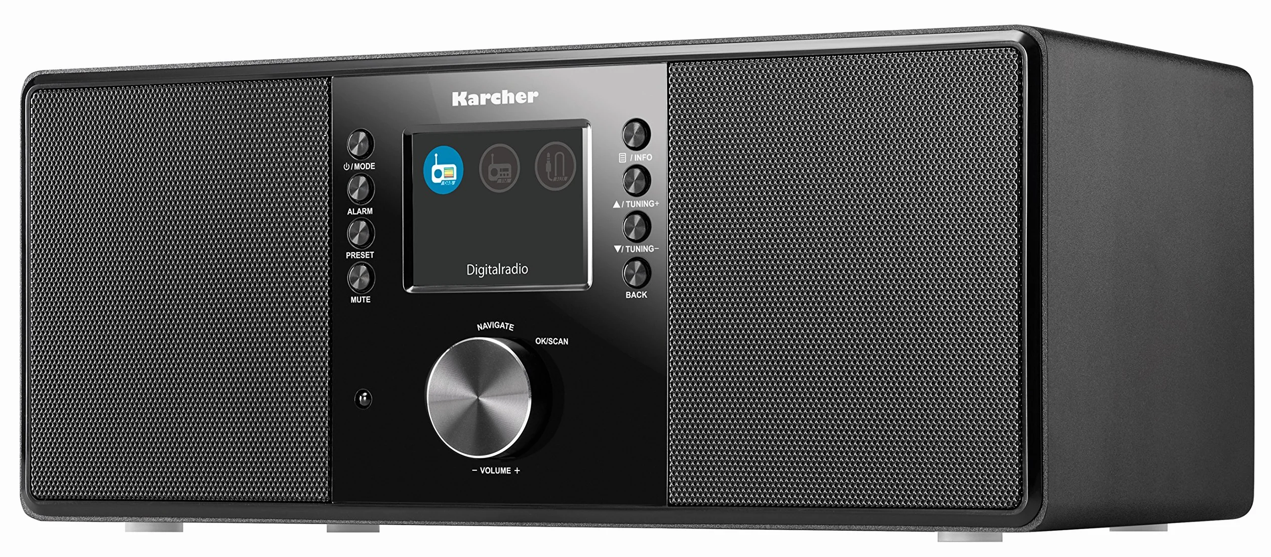 Karcher DAB 5000 radio cyfrowe DAB plus UKW-RDS AUX-IN budzik stereo