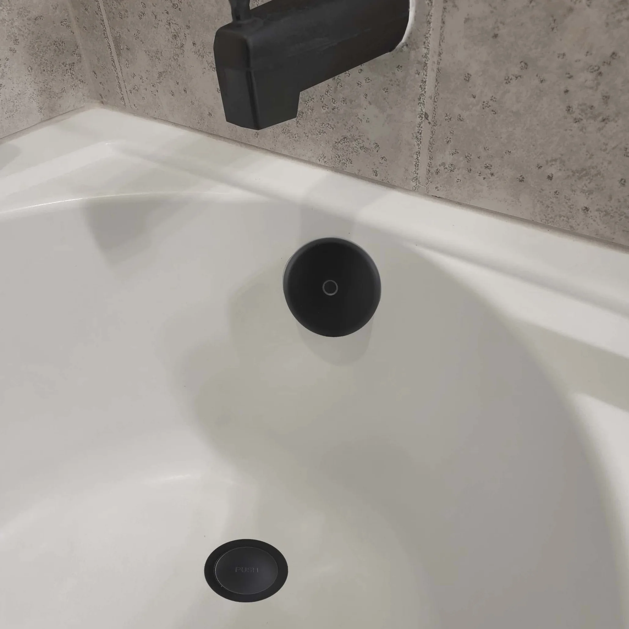 Danco 11081 Touch Toe, zestaw odpływowy, czarny matowy
