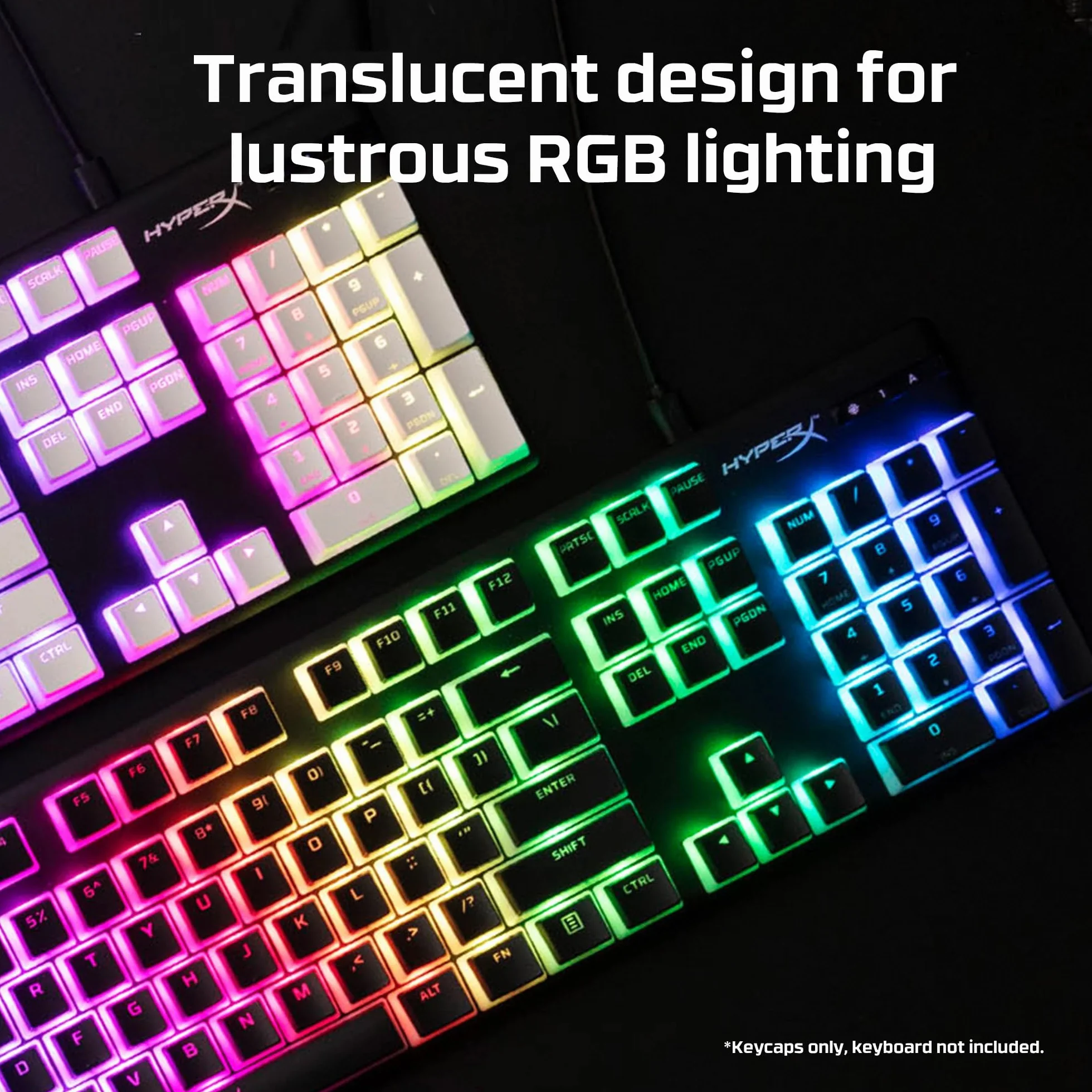 HyperX Keycaps Pudding Pełny zestaw kluczy PBT Czarny