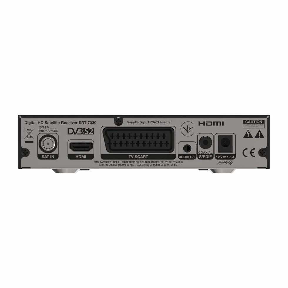 STRONG SRT7030 odbiornik satelitarny HD HDMI USB TV SCART