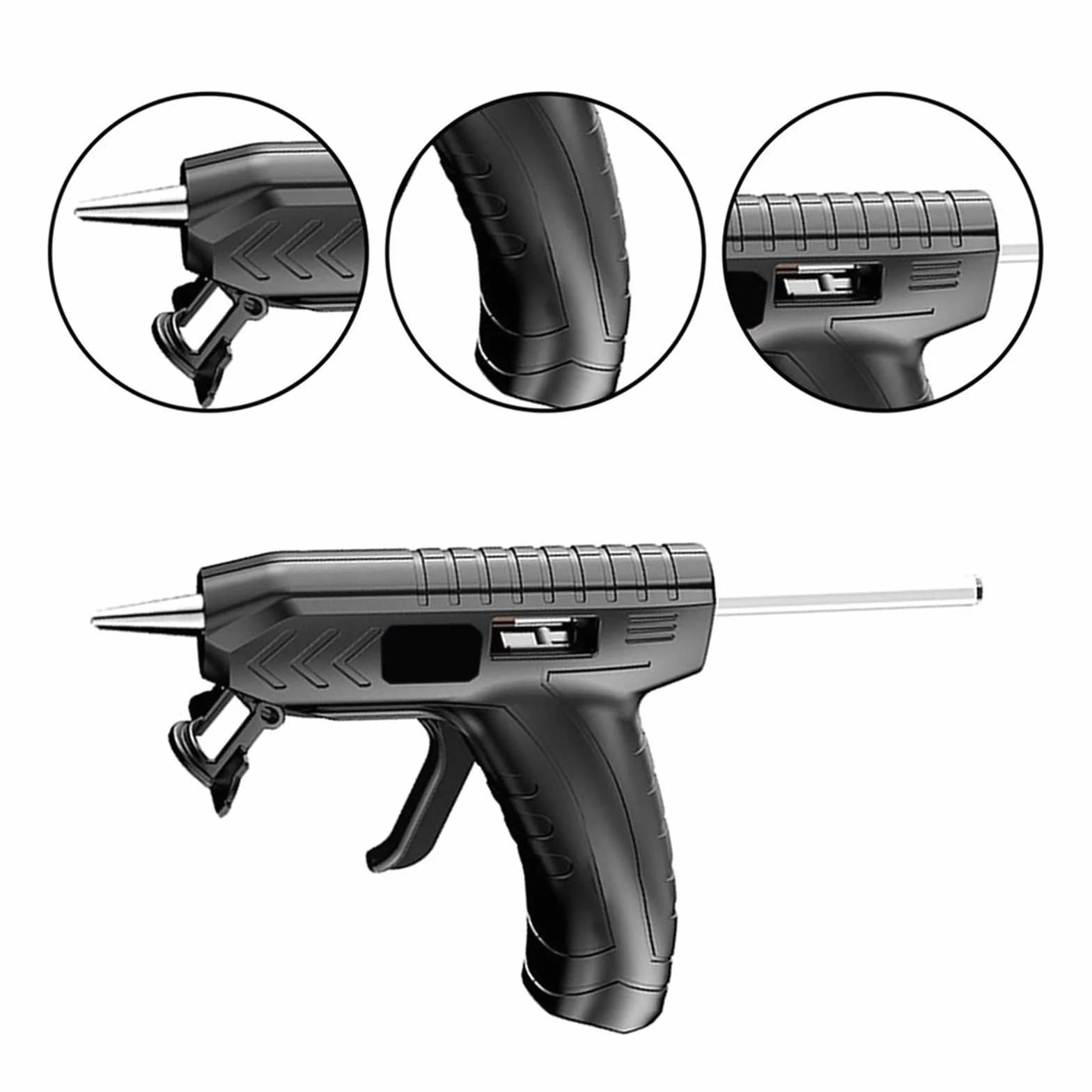Pistolet Do Kleju Na GorąCo Przenośny Elektryczny Pistolet Do Klejenia Na Gorąco Z Klejem W Sztyfcie USB Akumulator Gospodarstwa Domowego Bezprzewodowy DIY Pistolet Do Klejenia Na Gorąco Spray Narzędz