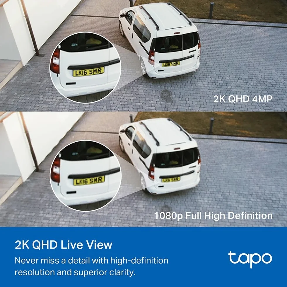 Tapo C720 Zewnętrzna kamera Wi-Fi 2K 4 MP IP65 2800 lumenów