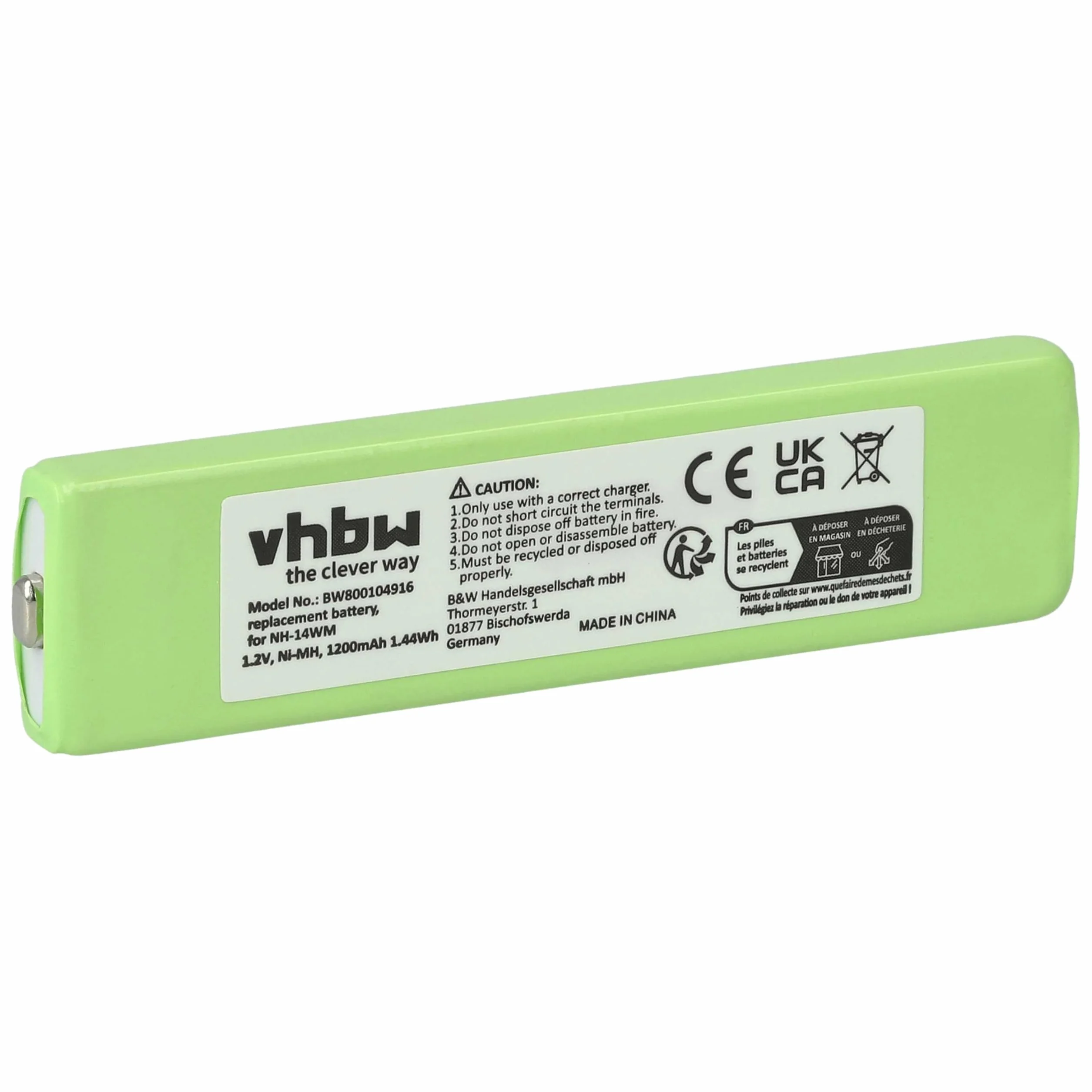 vhbw bateria kompatybilna z Sony MZ-N710 MZ-N810 MZ-N910 1200 mAh 1,2 V NiMH