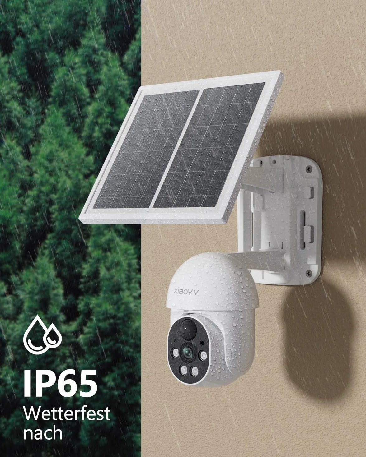 Kamera monitoringowa zewnętrzna 2 MP HD WiFi 10000 mAh solarna XIAOVV