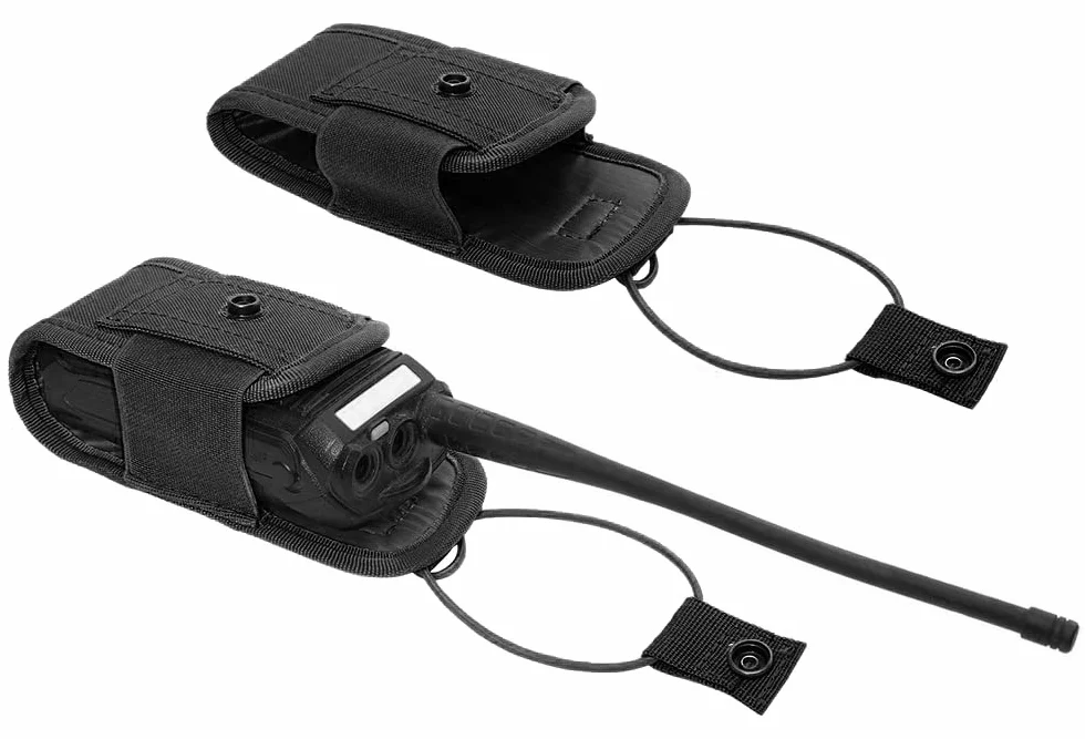 Molle Uchwyt na radio taktyczny Walkie-Talkie torba do przechowywania czarna