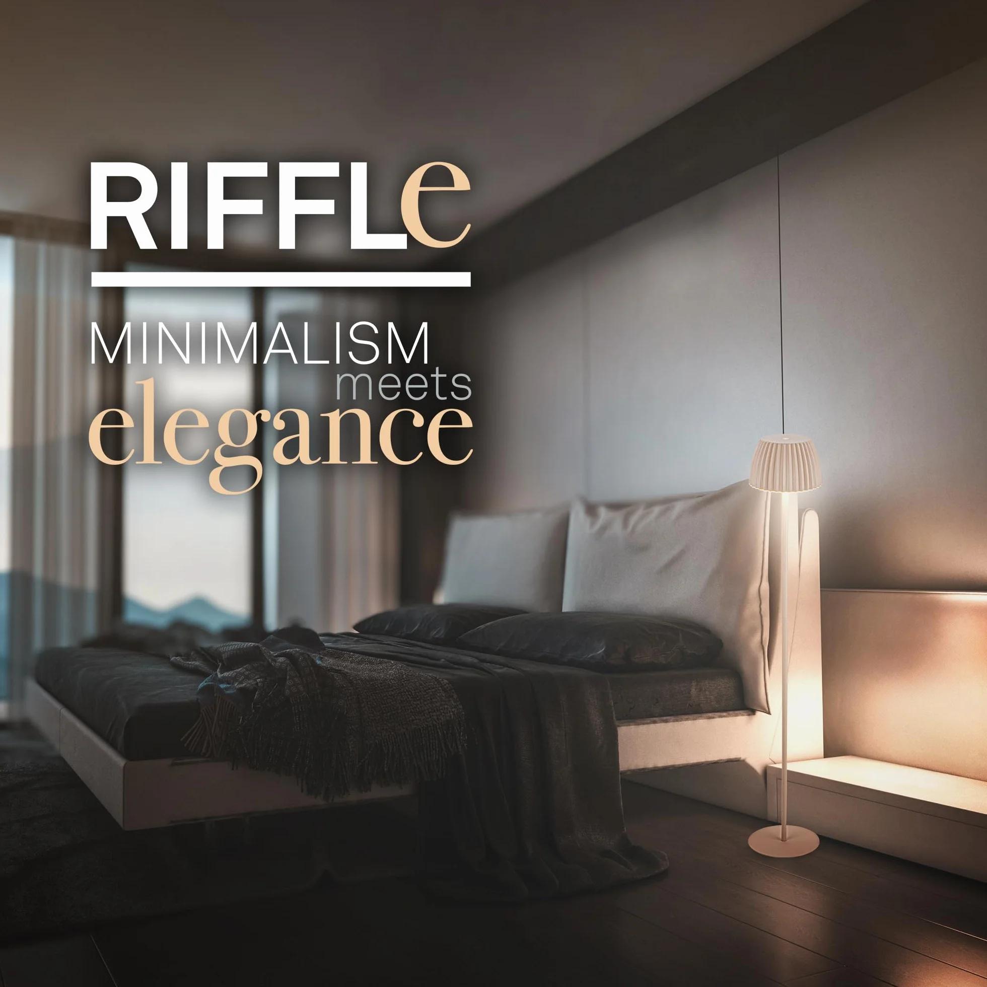 BRILONER - Riffle lampa stojąca LED, bezprzewodowa, IP44, dotykowa, możliwość ściemniania, funkcja pamięci, wymienna bateria, lampa stojąca na baterie, lampa do czytania, lampa do salonu, niemiecki