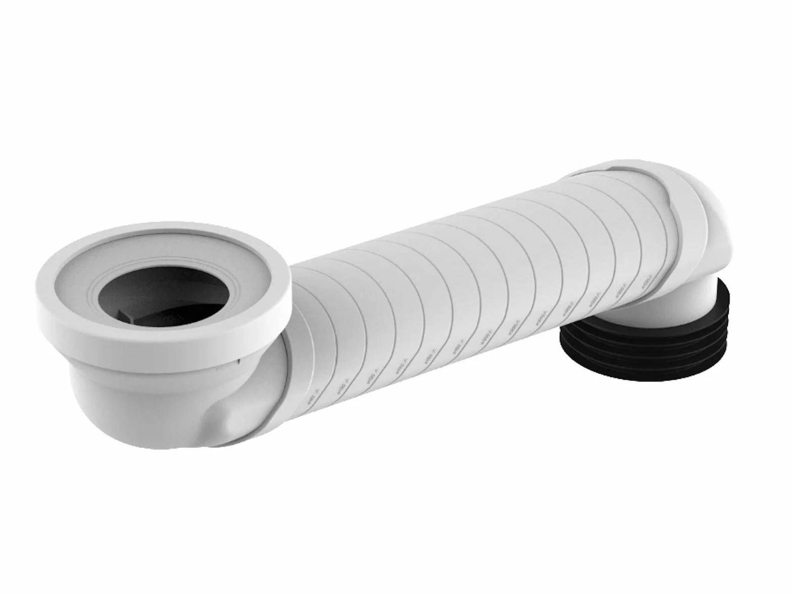 SANIT Łuk skokowy (skok minimalny 60 mm – maks. 350 mm, wymaga minimum 6 spłukiwania, pasuje do przyłączy WC 90 i DN 100) 58.11.00.000, wielokolorowy