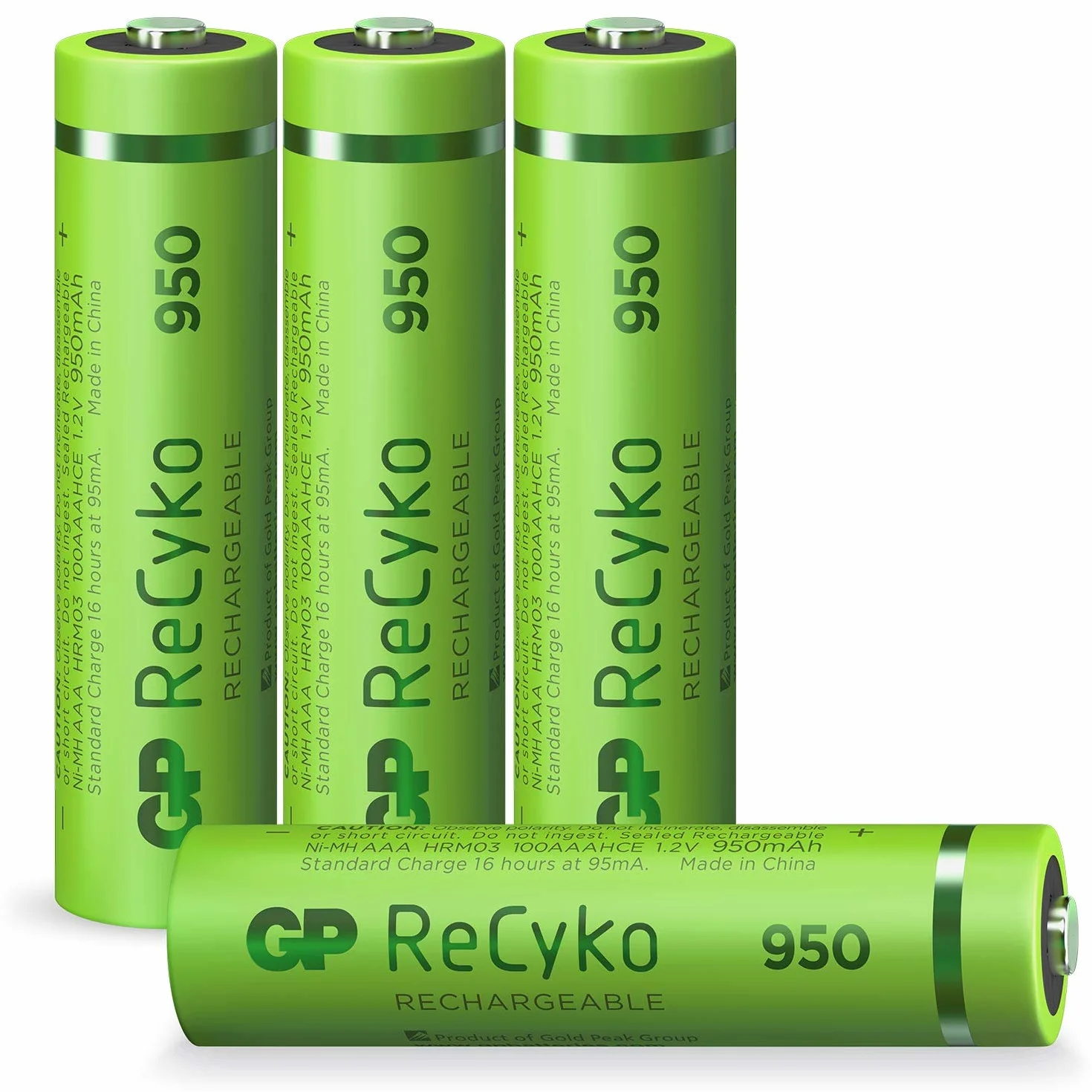 GP Batteries ReCyko+ HR03 Micro (AAA) akumulator NiMH 950 mAh 1,2 V 4 szt.