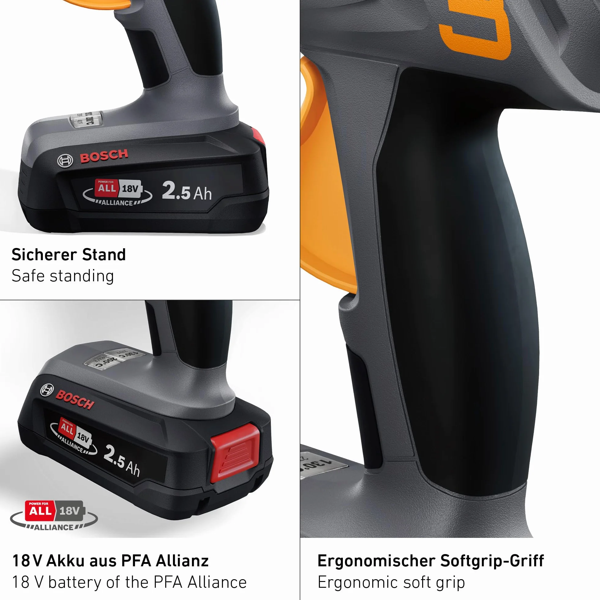 Steinel MobileGlue 3011 zestaw pistoletów do klejenia akumulatorów, zawiera akumulator PFA 2,5 Ah, bezprzewodowy pistolet do klejenia na gorąco 11 mm, 2 poziomy temperatury