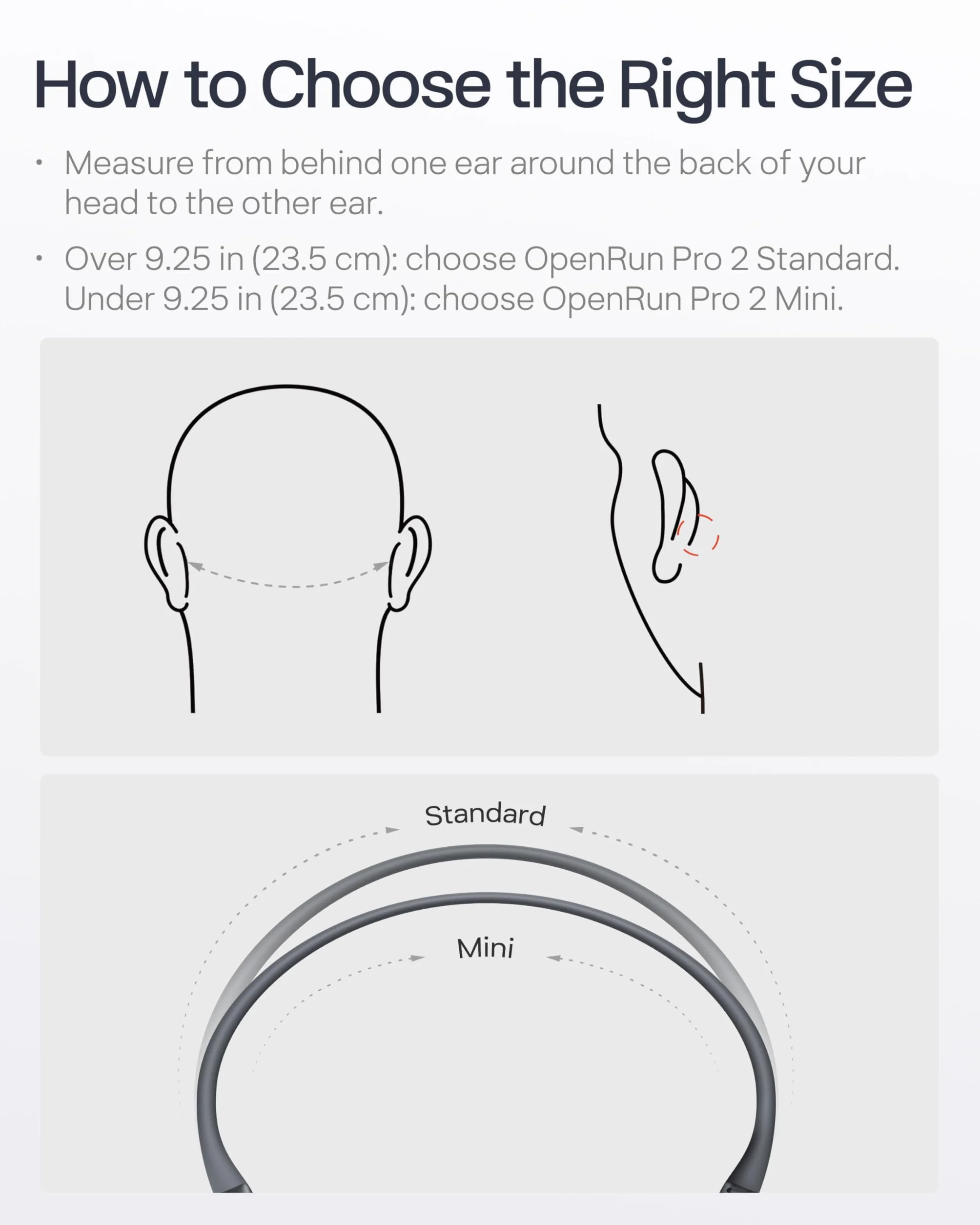 SHOKZ Słuchawki Sportowe OpenRun Pro 2 Mini z Przewodnictwem Kostnym, Bezprzewodowe z Bluetooth 5.3, Mikrofony Redukujące Hałas,12h Czasu Odtwarzania, USB-C Szybkie Ładowanie, Pomarańczowy