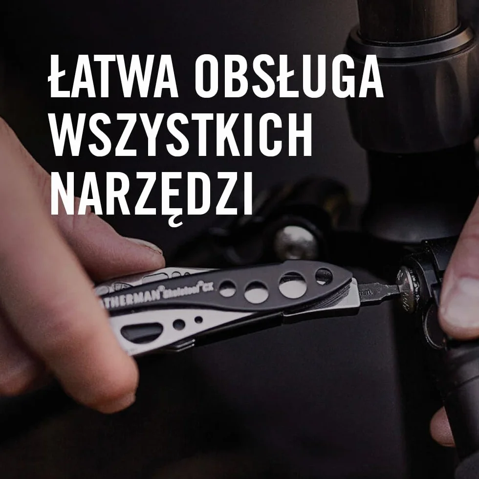 Leatherman Skeletool CX - Narzędzie Wielofunkcyjne 7 w 1 na Kemping i Survival, Stal Nierdzewna, Wyprodukowano w USA, Ciemnozielony