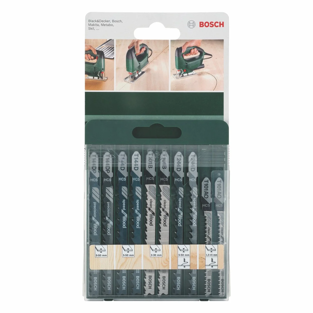 Bosch Profesional ZESTAW BRZESZCZ. DO DREWNA 10 SZT.
