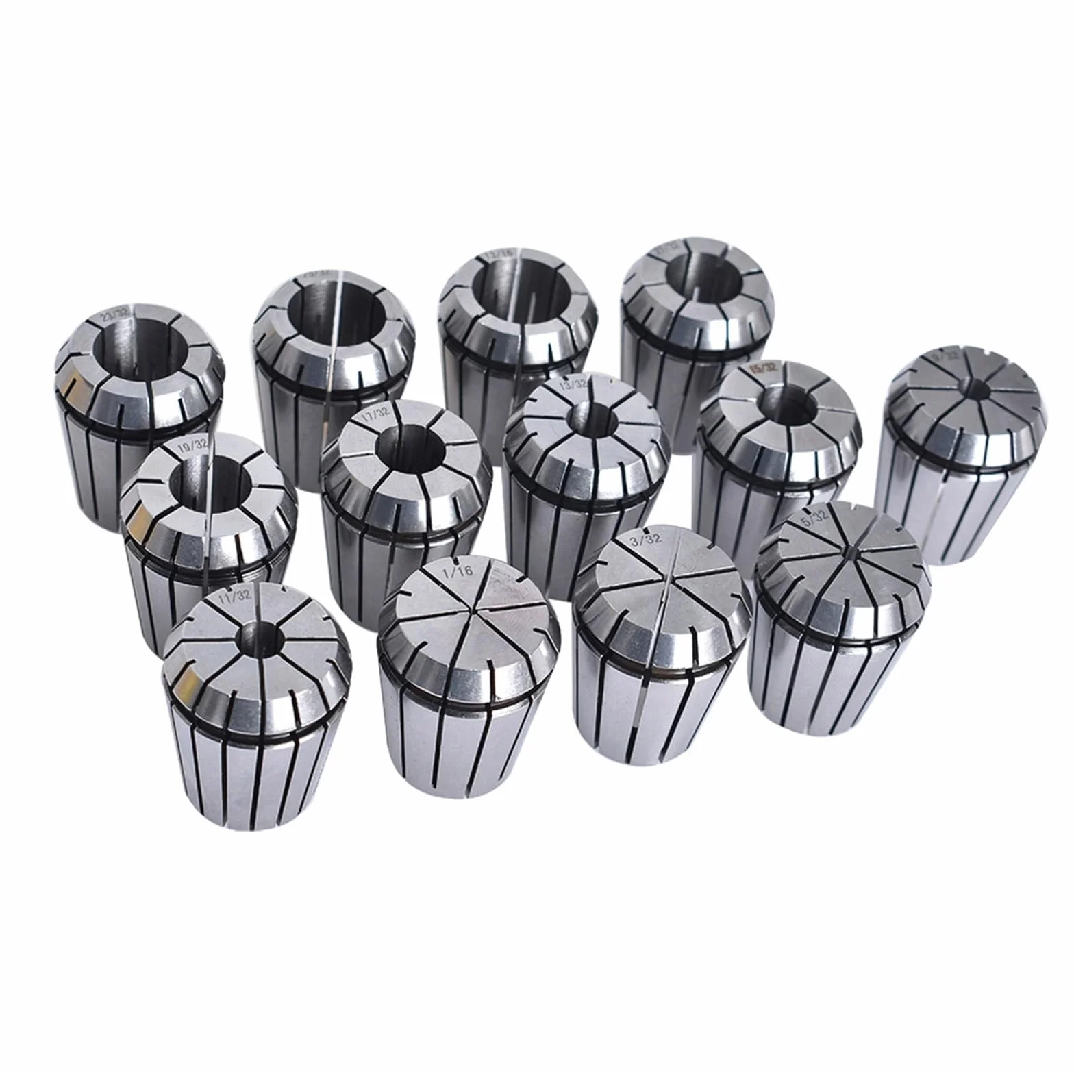 Zestaw zacisków sprężynowych z precyzyjnym zaciskiem ER11 ER16 ER20 ER25 ER32 do frezarki CNC do tokarki i maszyny do grawerowania(12pcs ER32)