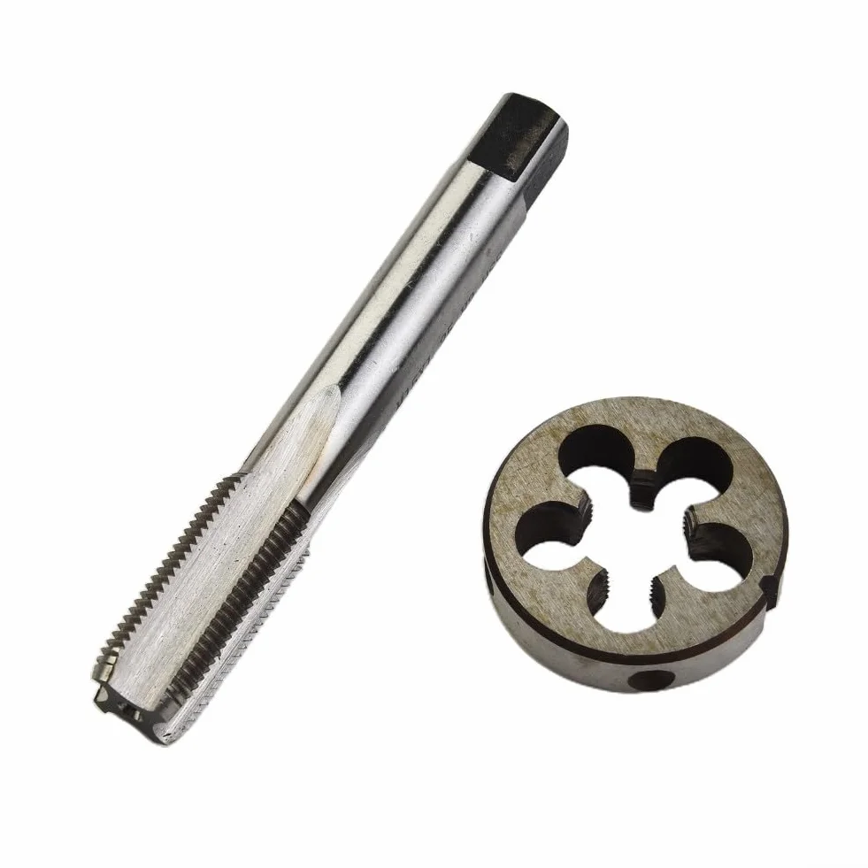 Zestaw gwintowników i narzynek, gwintowniki i narzynki do gwintów okrągłych, narzędzie do gwintowania M15x1,25 mm i narzynki do gwintów M15x1,25 mm