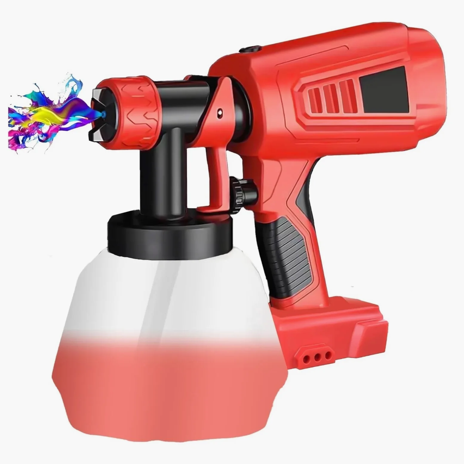Rozpylacze farb Airless natryskowy Bezprzewodowy pistolet do malowania natryskowego, akumulator do pistoletu, elektryczny pistolet do malowania o pojemności 1000 ml do domu i ogrodu