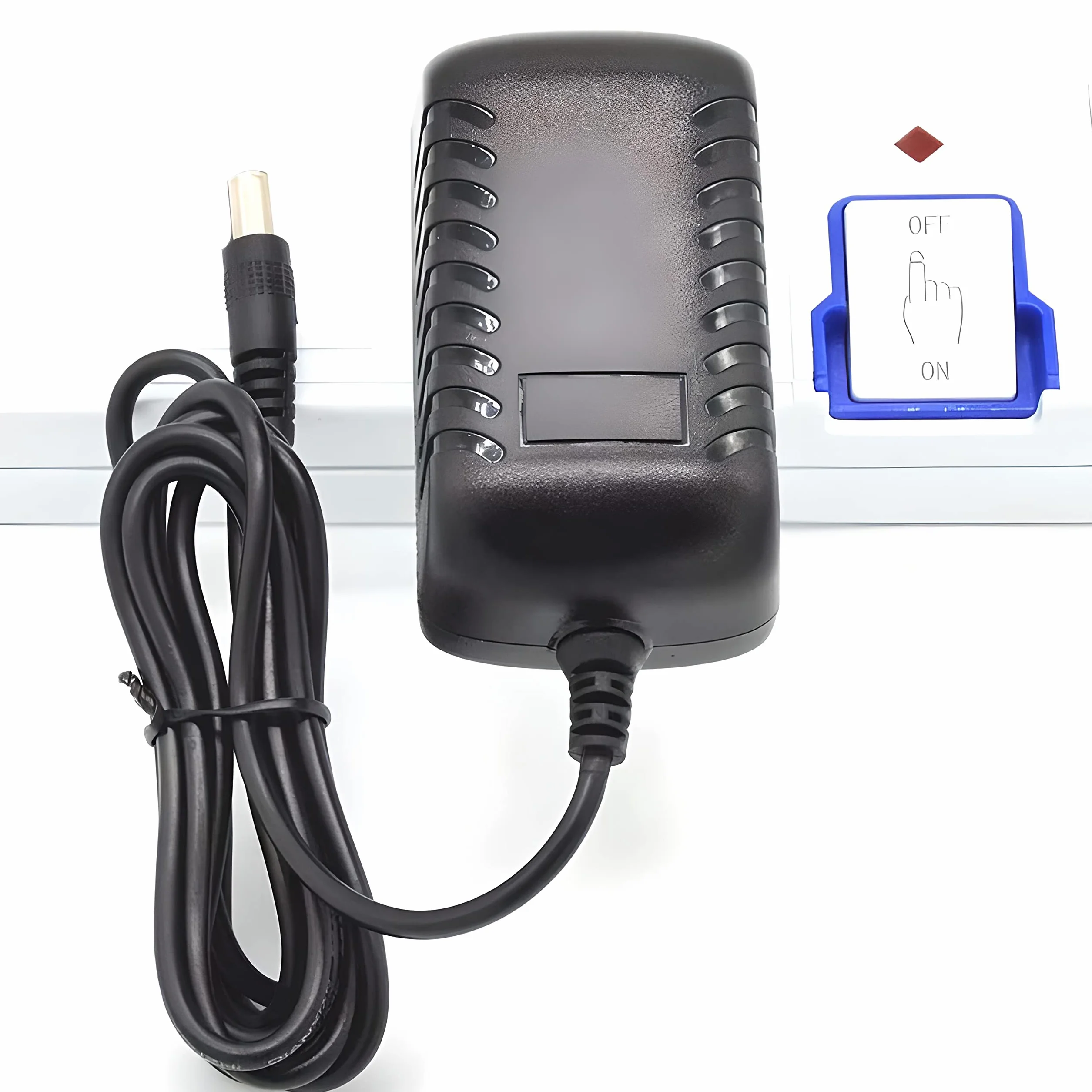 Retoo AC DC zasilacz sieciowy 2 A, 100-240 V uniwersalny adapter, wtyczka, zasilacz sieciowy, oryginalny kabel ACDC, adapter sieciowy z wtyczką DC 5,5 x 2,1 mm, do obudowy dysków twardych, czarny