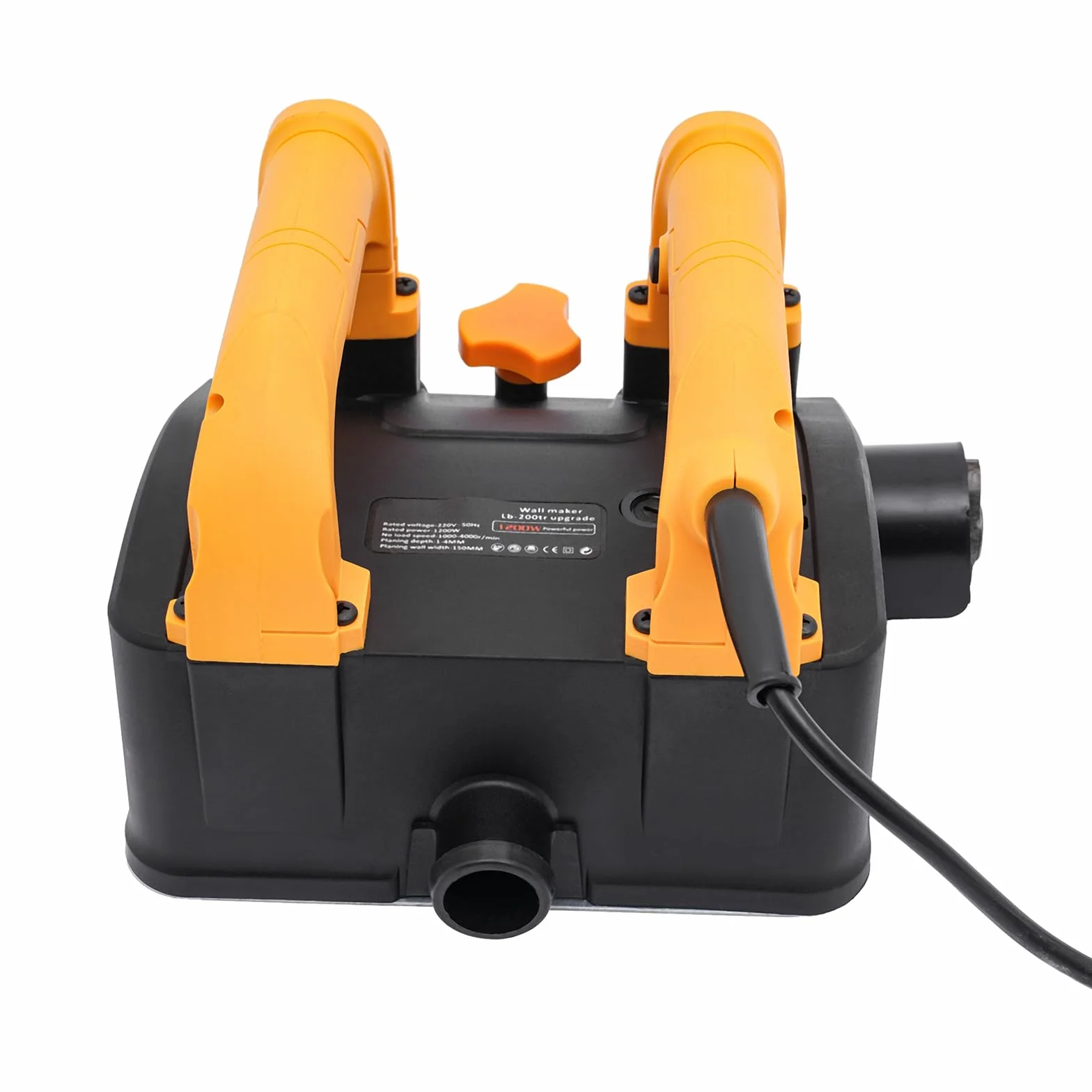 strug elektryczny do drewno, 1200 W, szerokość 150 mm, głębokość cięcia 4 mm, z łapką kurzu, ręczny planer do obróbki drewna i mebli