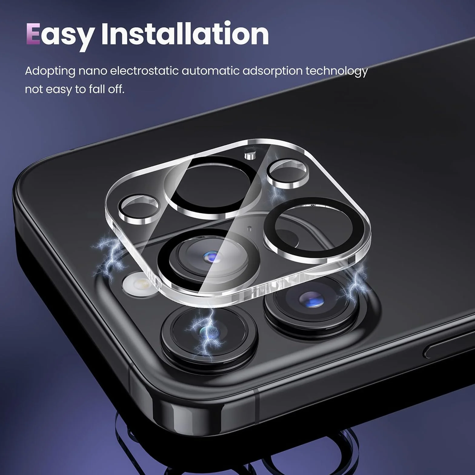 Szkło ochronne do aparatu iPhone 15 Pro / iPhone 15 Pro Max, 9H twardość, HD przezroczyste