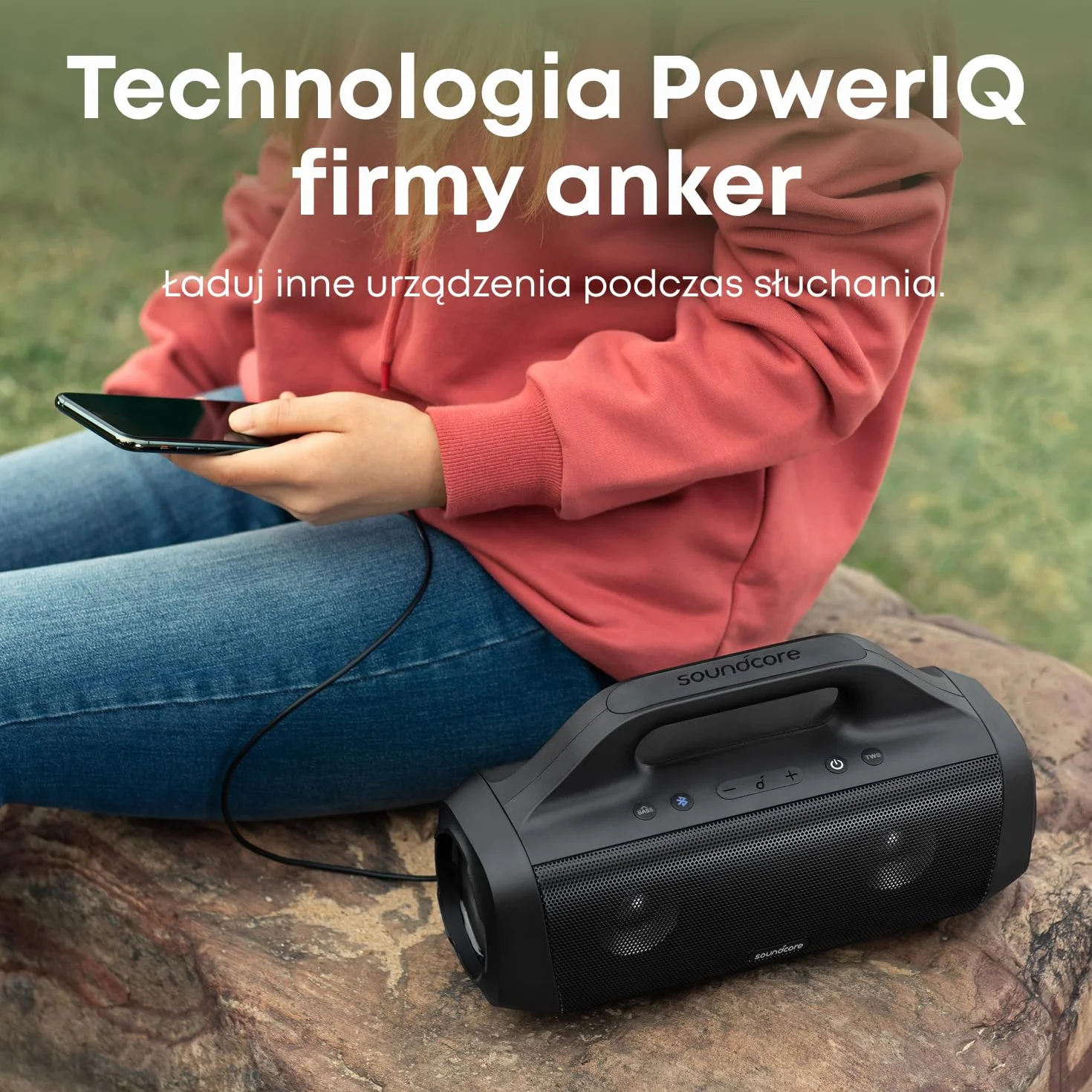 Soundcore Anker Motion Boom głośnik Bluetooth BassUp IPX7 24h akumulator
