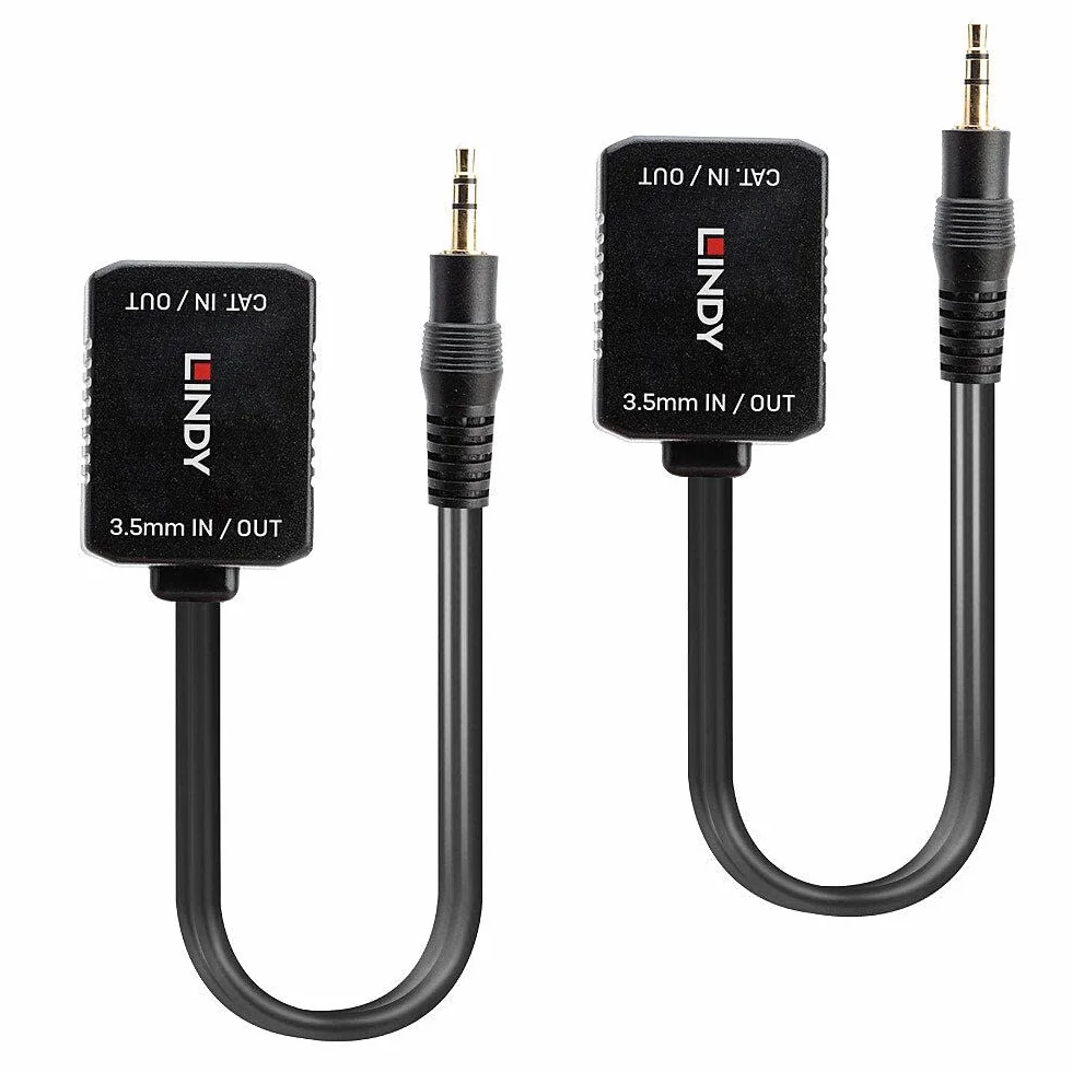 Lindy Przedłużacz audio stereo, kat. 5/6 100 m 3,5 mm