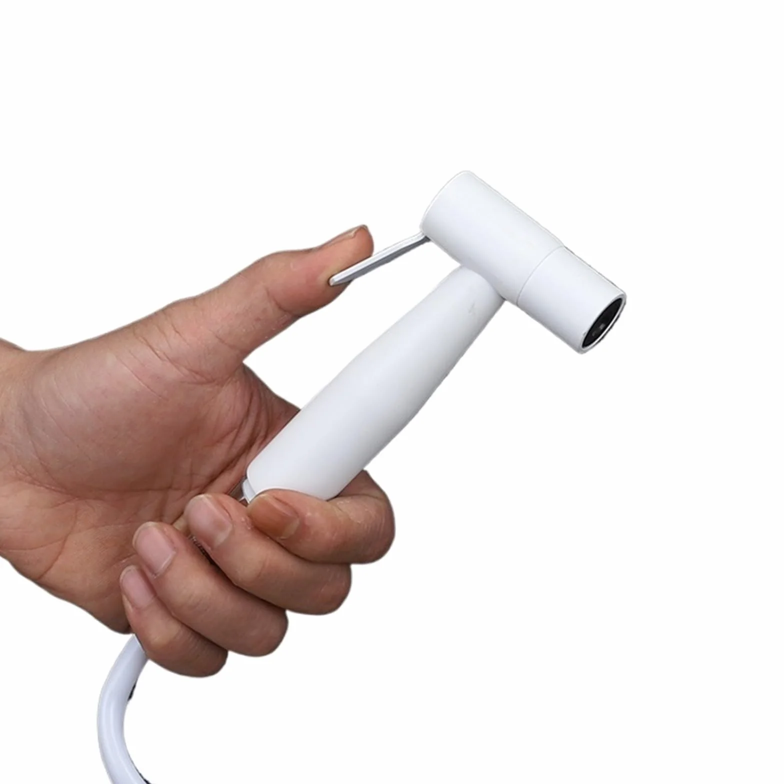 CMBSSTFC Baterie bidetowe Mosiężne Pojedyncze zimne ściany Zawór narożny Ręczny higieniczny prysznic Head Wash Car Pet Opryskiwacz Airbrush Taps (Styl 1)