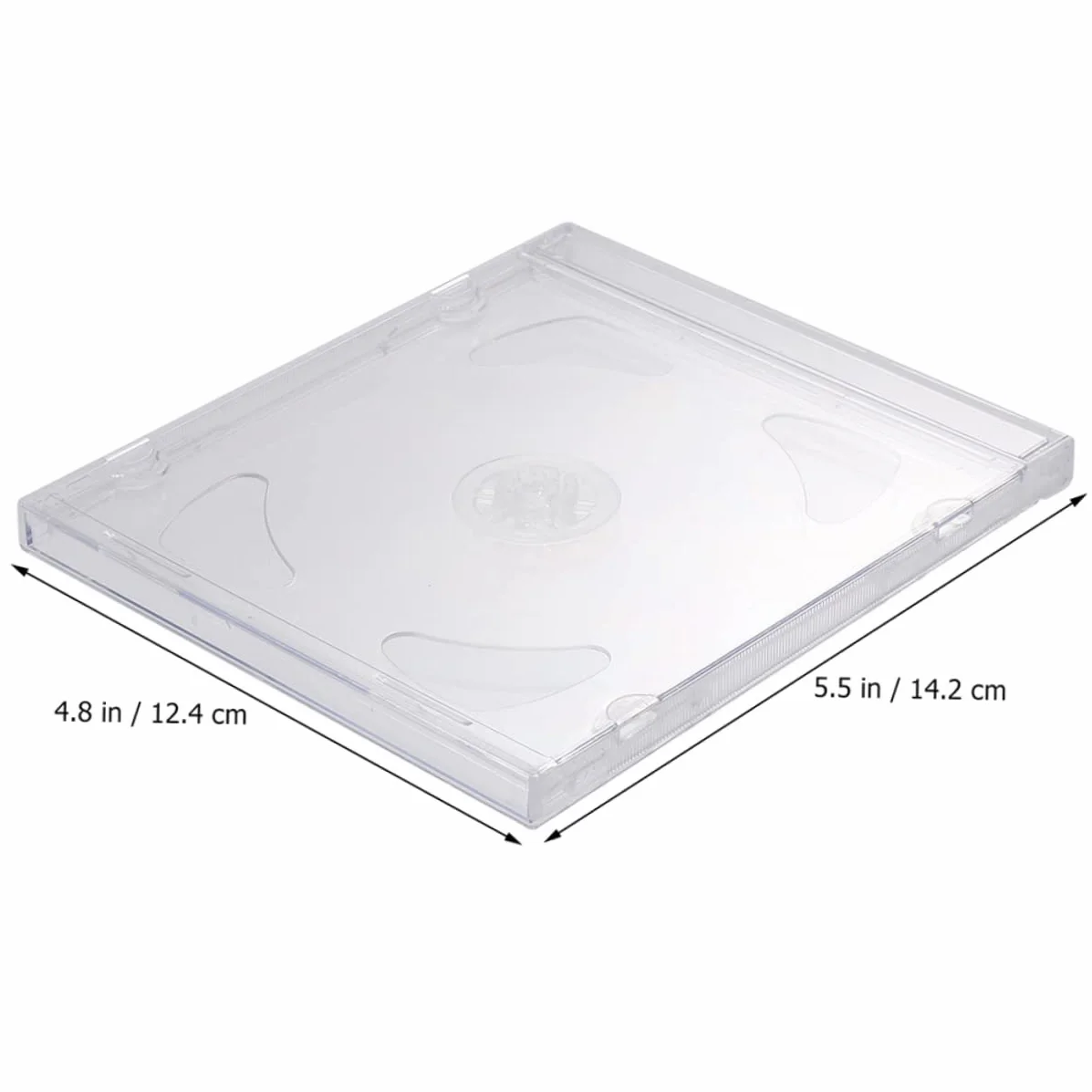 Cabilock 9kawałki Sztuk Przezroczystych Etui Płyty Cd i Dvd Akrylowe Pojemniki Do Przechowywania Ochrona i Organizacja Płyt Do Podróży i Domu