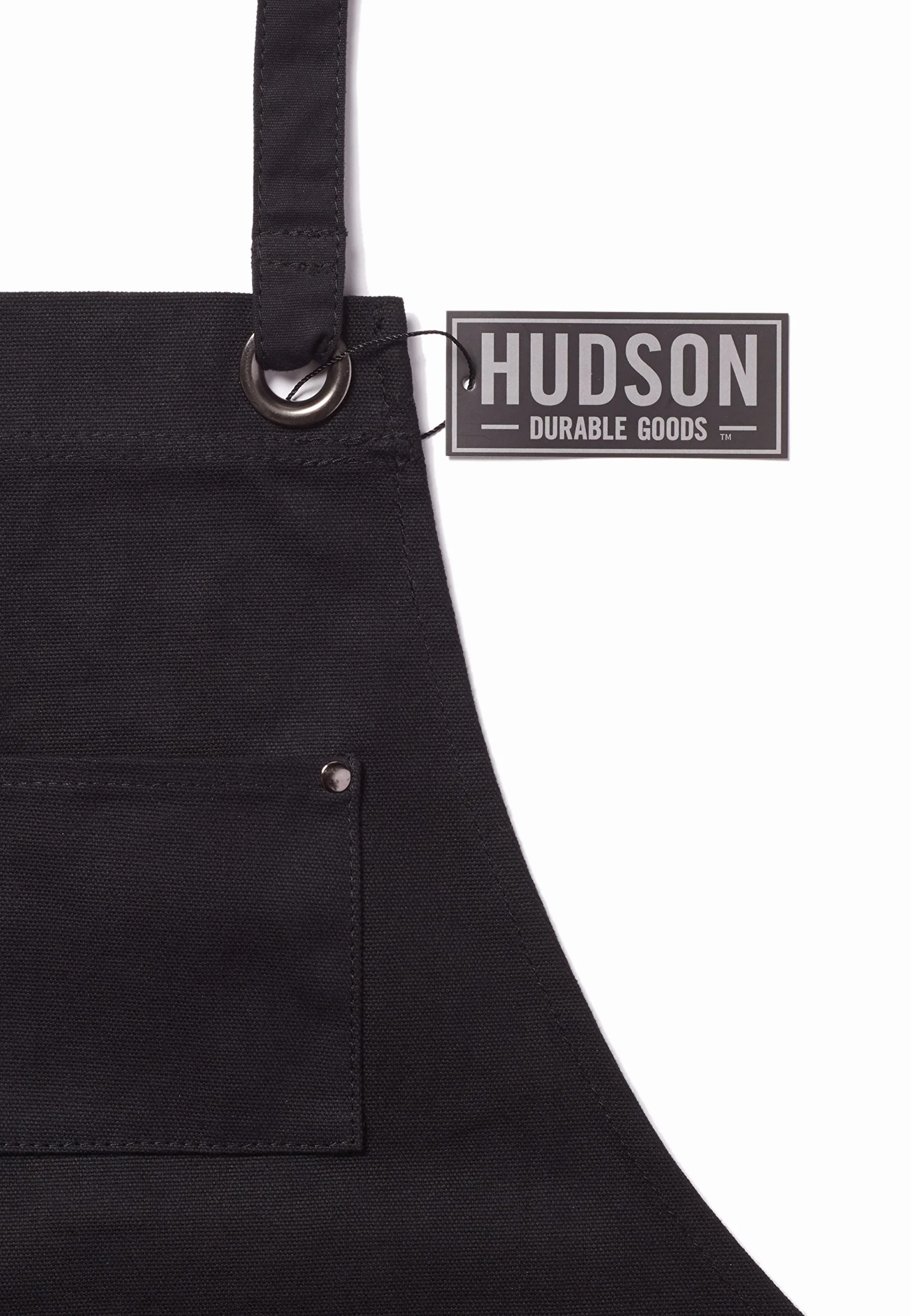 Hudson Durable Goods Wytrzymały fartuch z woskowanego płótna, regulowany do XXL, dla mężczyzn i kobiet