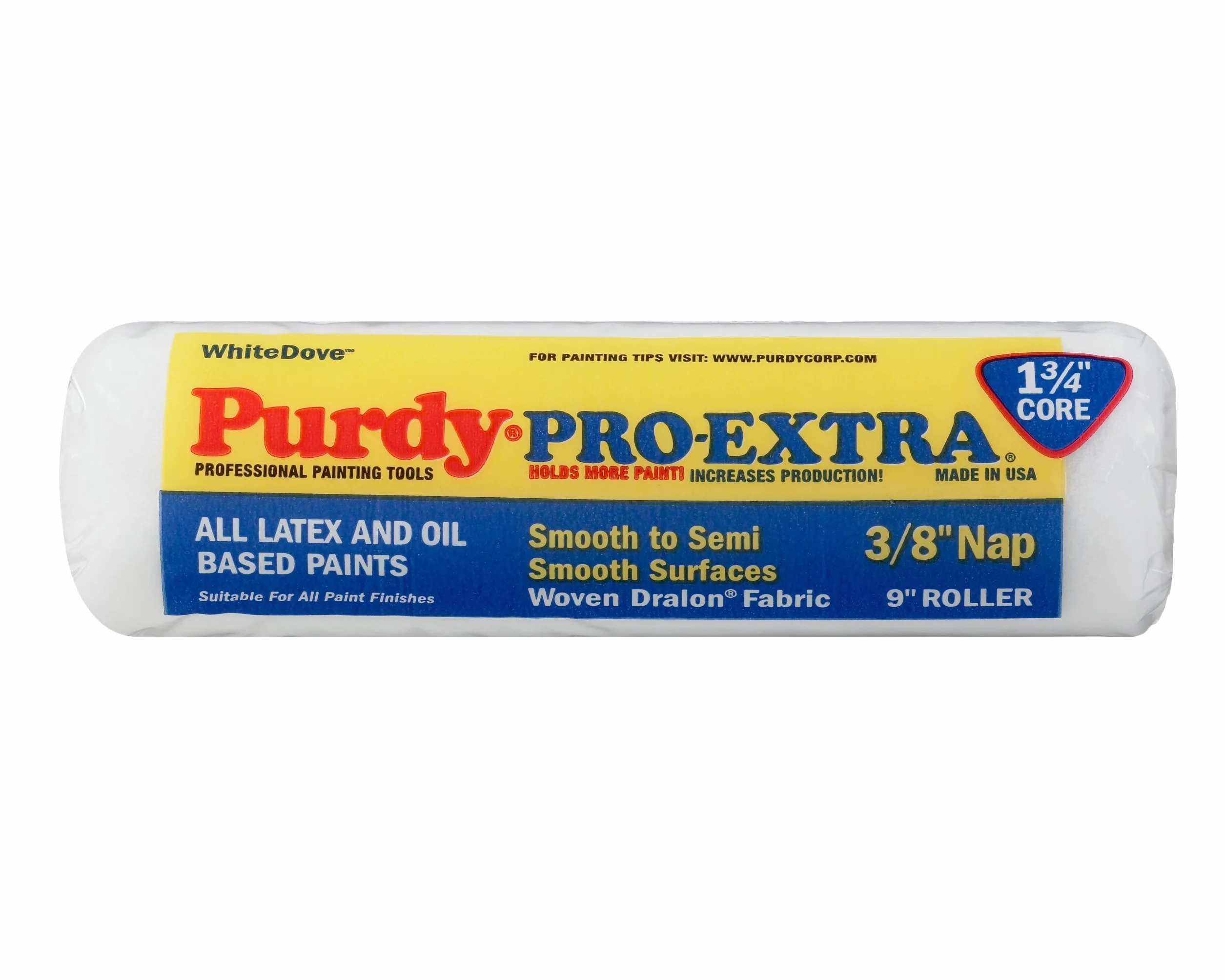 Purdy Pro-Extra 140671092 Rękaw Rolkowy, Żółty, 3/8"