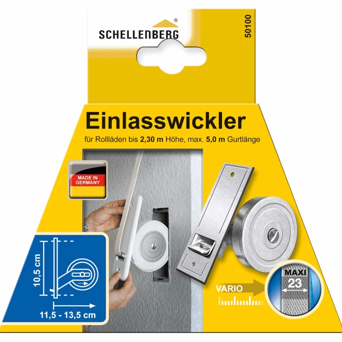Schellenberg Nawijak wlotowy Maxi, 105 mm, ocynkowany