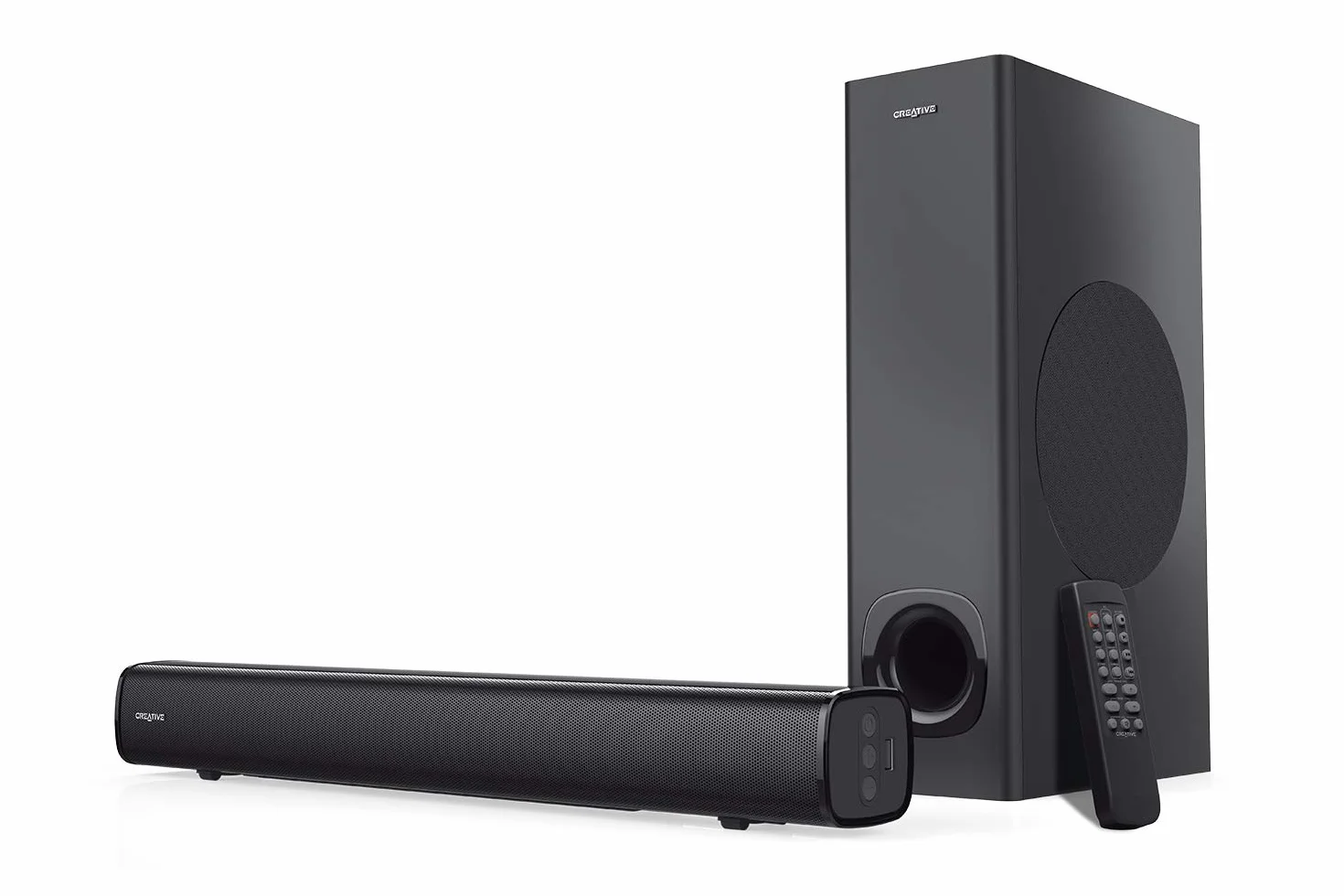 Creative Stage Soundbar z Subwooferem, Czarny