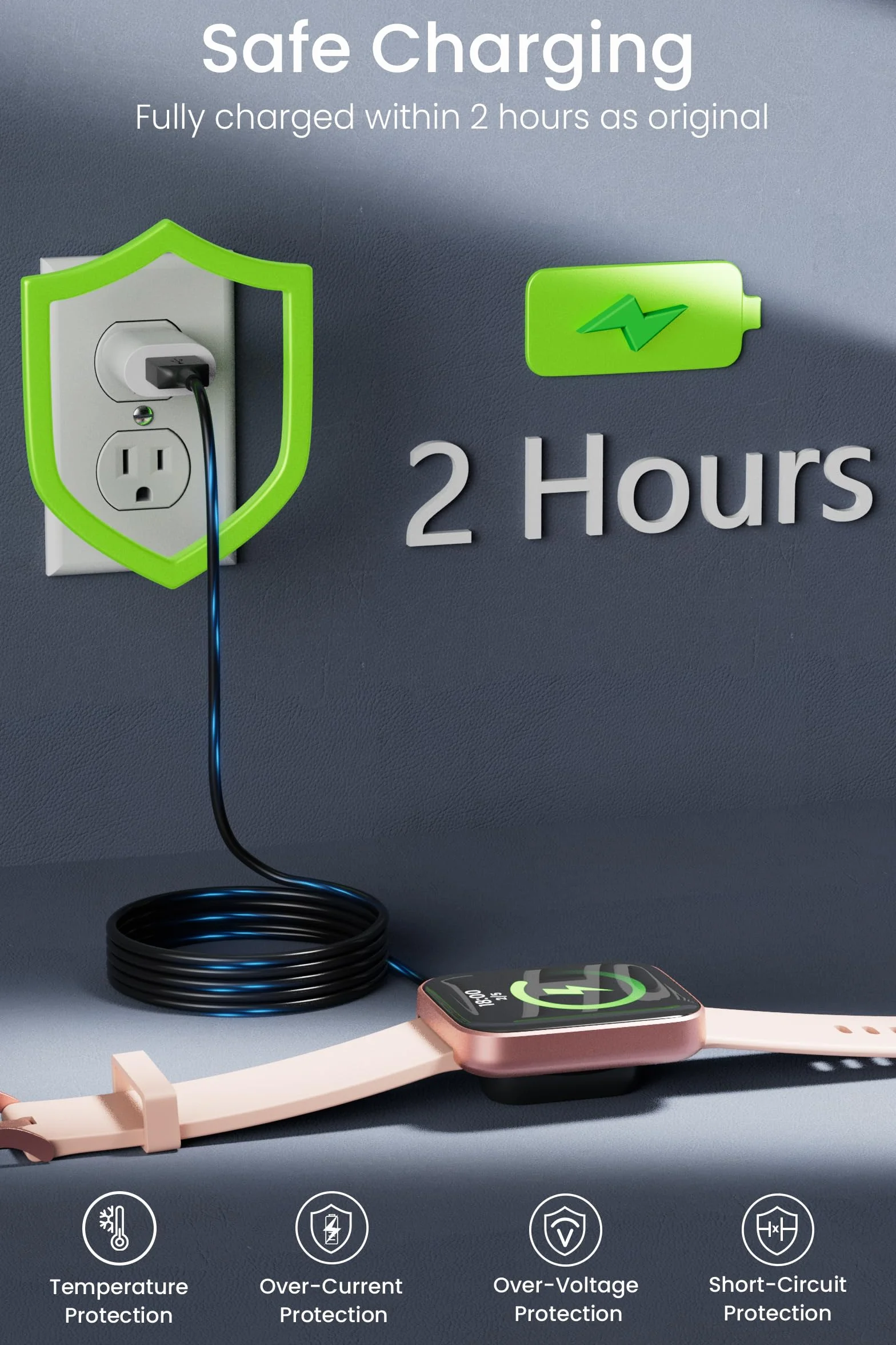 Ładowarka kompatybilna z Amazfit GTS 4 mini/2/2 mini/2e, GTR 2/2e, Bip 3/3 Pro/U/U Pro, Pop/Pop Pro, Zepp Z/E, magnetyczny kabel ładowarki USB do T-Rex Pro (nie dla T-Rex) 3,3 stopy/100 cm
