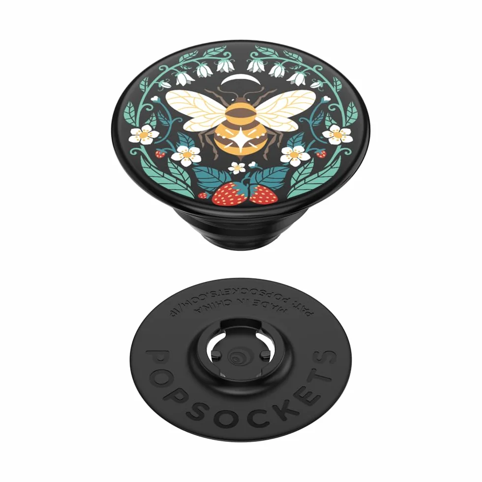 PopSockets PopGrip Rozkładany uchwyt podstawka do telefonów tabletów z wymiennymi krążkami PopTops Bee Boho