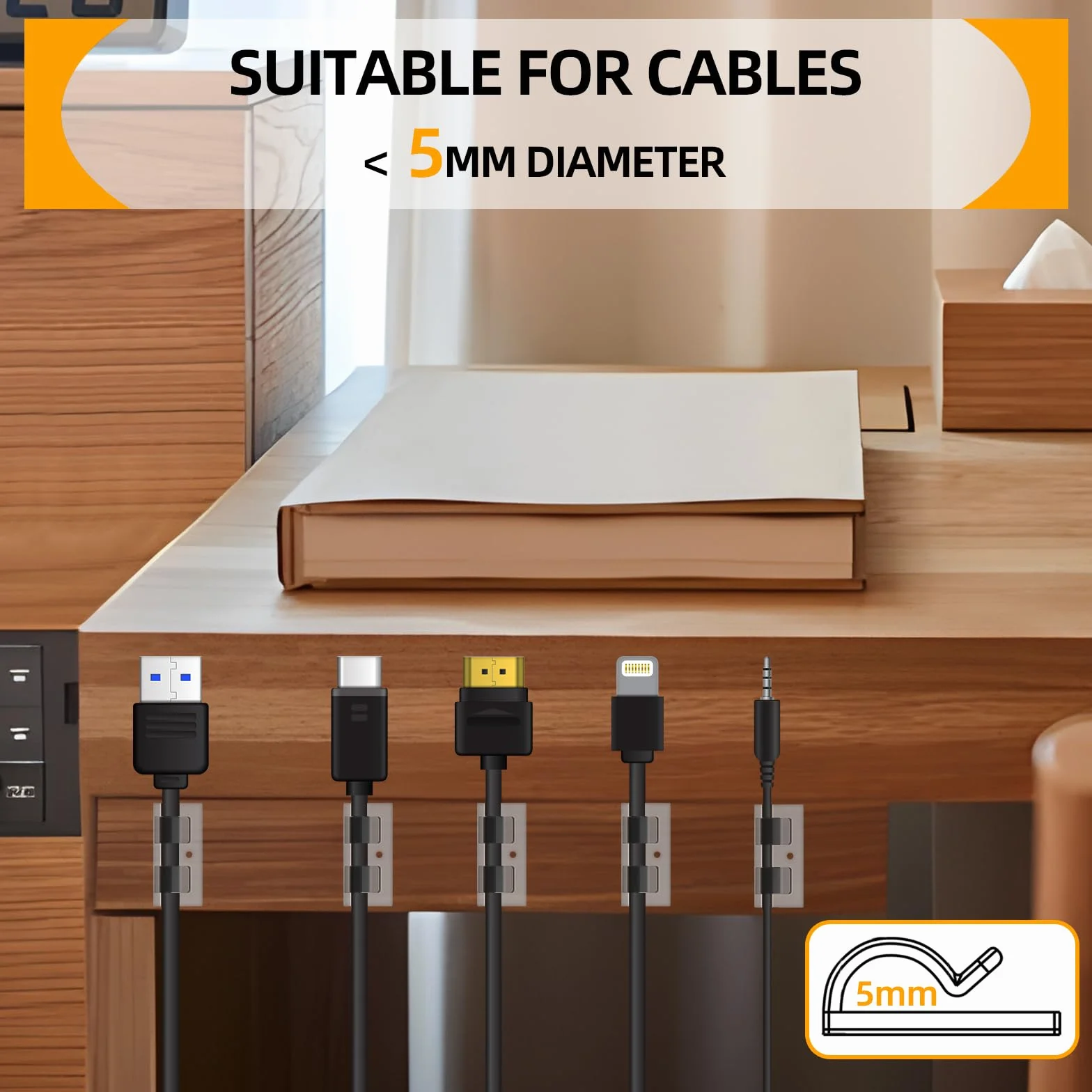 30 sztuk uchwytów na kable, do użytku na zewnątrz, organizer na kable, klipsy do kabli, samoprzylepne zaciski do zarządzania kablami, dekoracja, haczyki do mocowania kabli, łańcuch świetlny –
