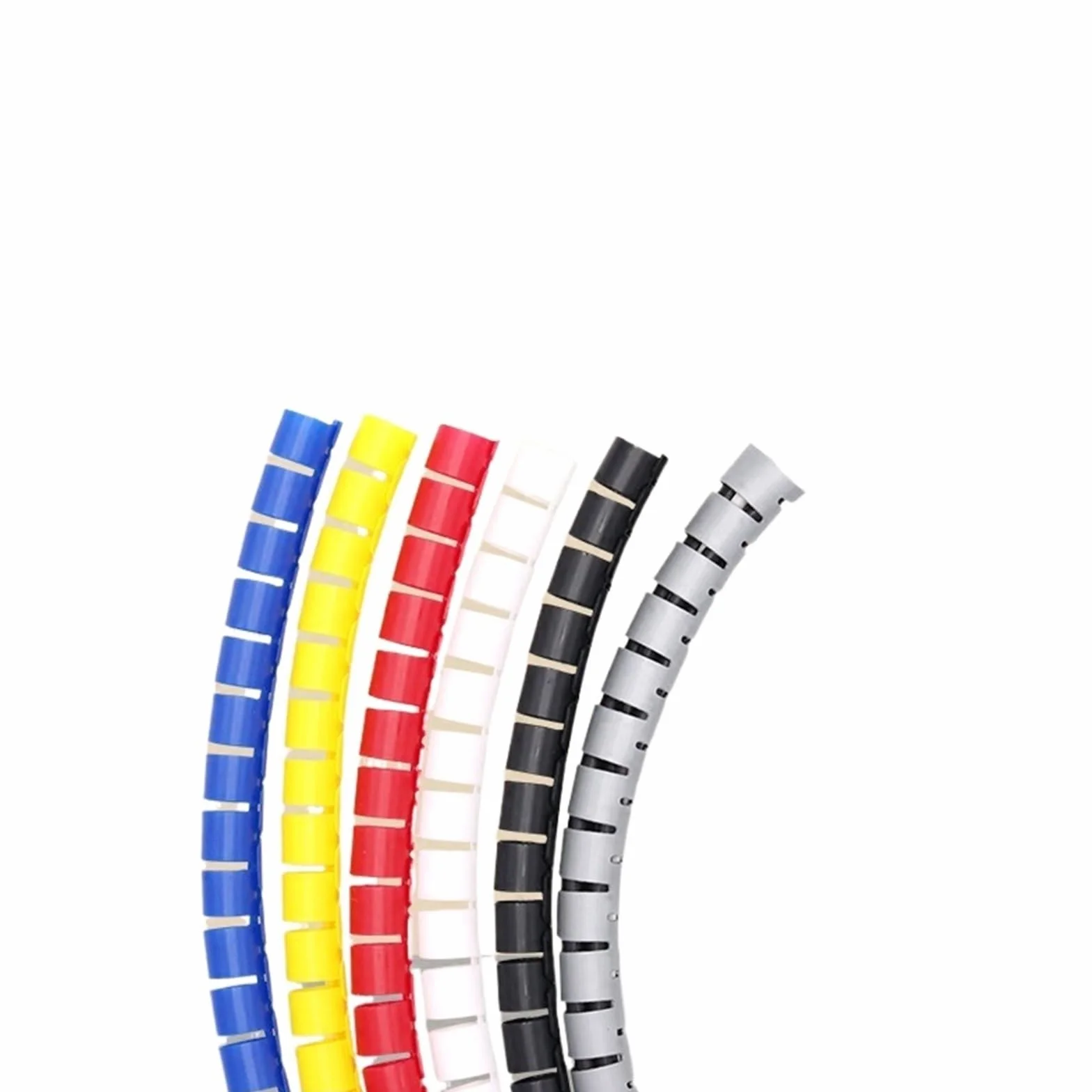 Osłona ochronna kabla, 1 szt. 30mm 35mm średnica rury spiralna linia kablowa spiralny nawijający przewód organizator rur(Grey,30mm 10 Meters)