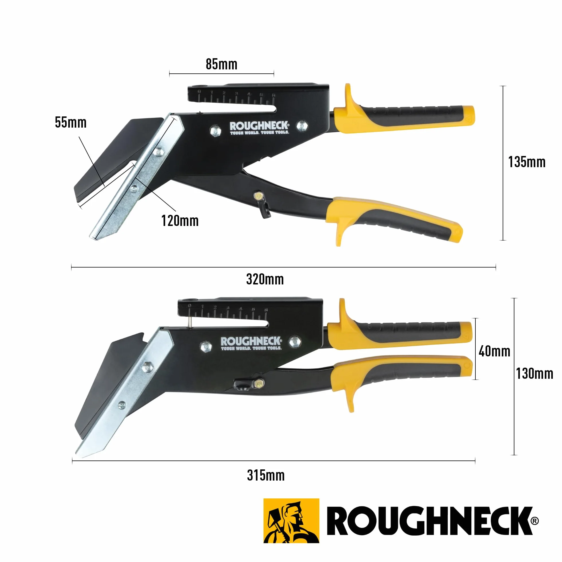 Roughneck ROU39250 Frez łupkowy i dziurkacz, czarny