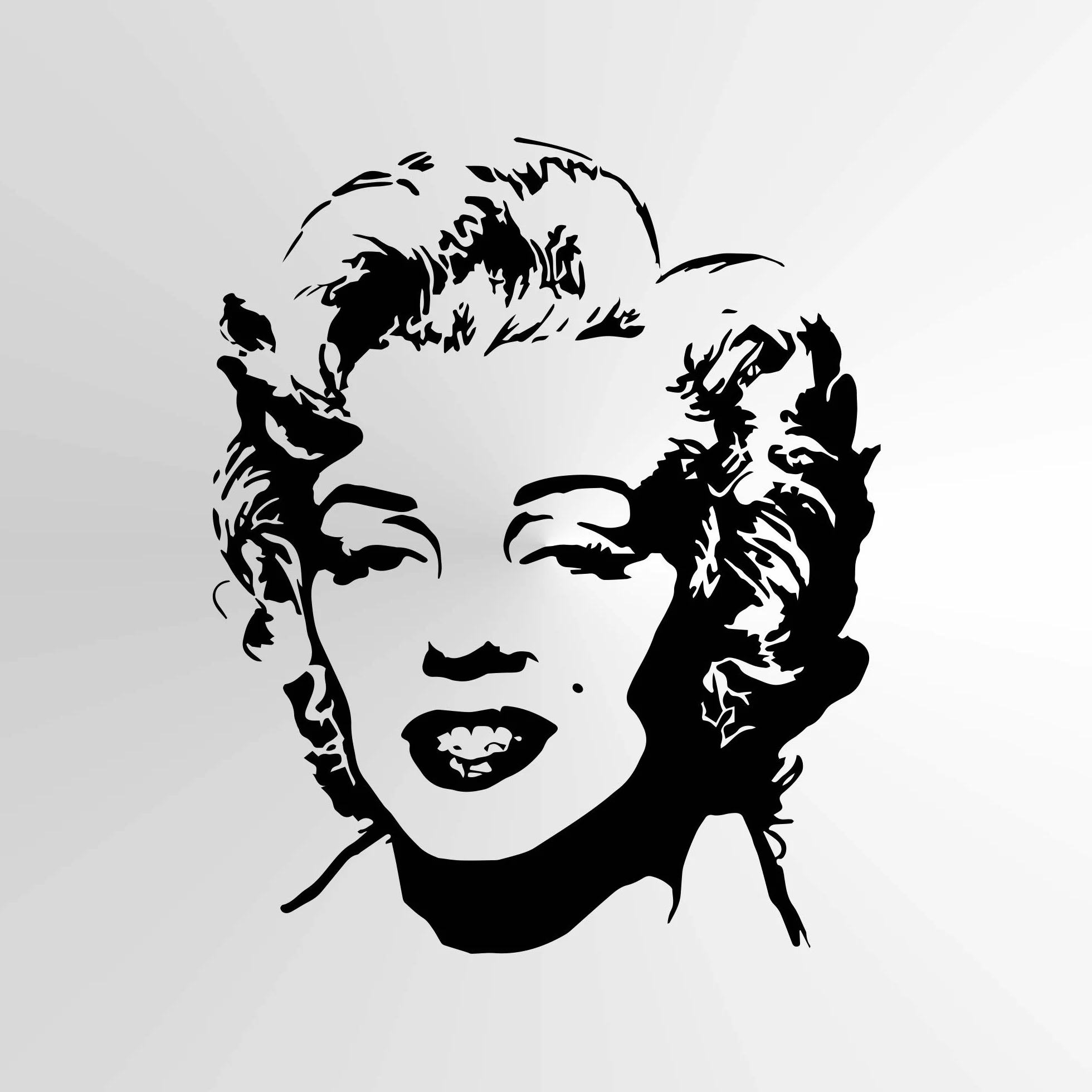Marilyn Monroe szablon wielokrotnego użytku A3 A4 A5 i większe rozmiary gwiazda filmowa aktorka piosenkarka / Marilyn1 (wielokrotnego użytku mylar, rozmiar A4 - 210 x 297 mm, 21,1 x 29,7 cm)