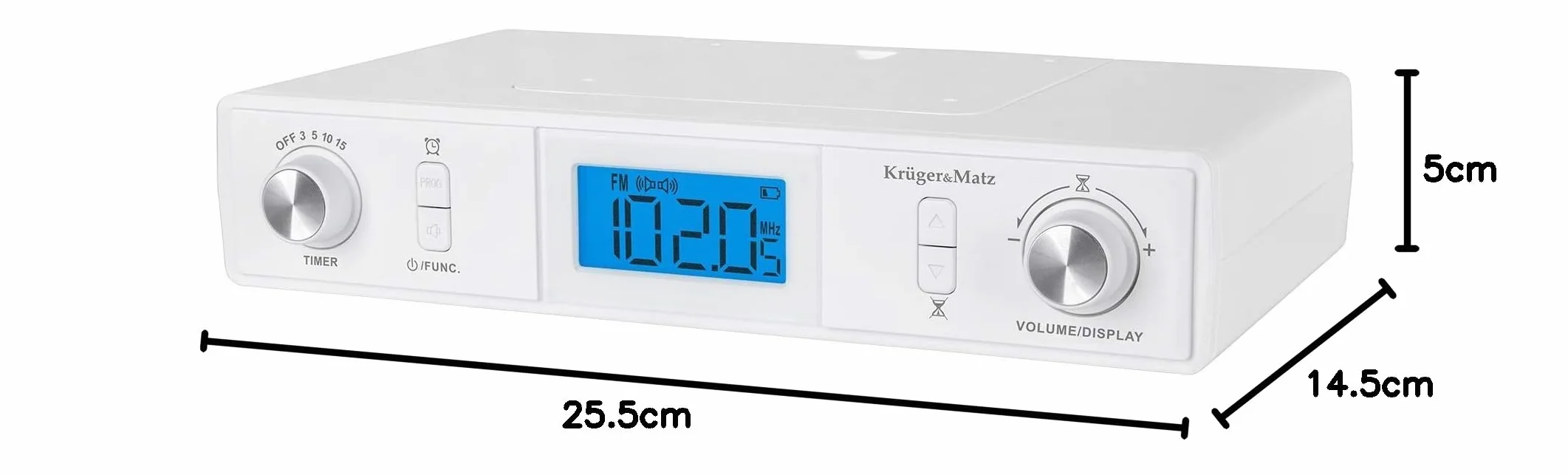 Radio kuchenne Kruger&Matz z BT podwieszane