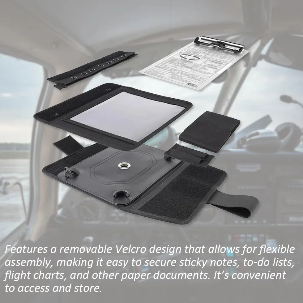 Nakolannik pilota, zawiera aluminiową podkładkę. Pasuje do iPada Pro 9,7", 10,5", 11", iPad i iPad Air 1/2/3/4/5/6 i wszelkich innych tabletów 9"-11"